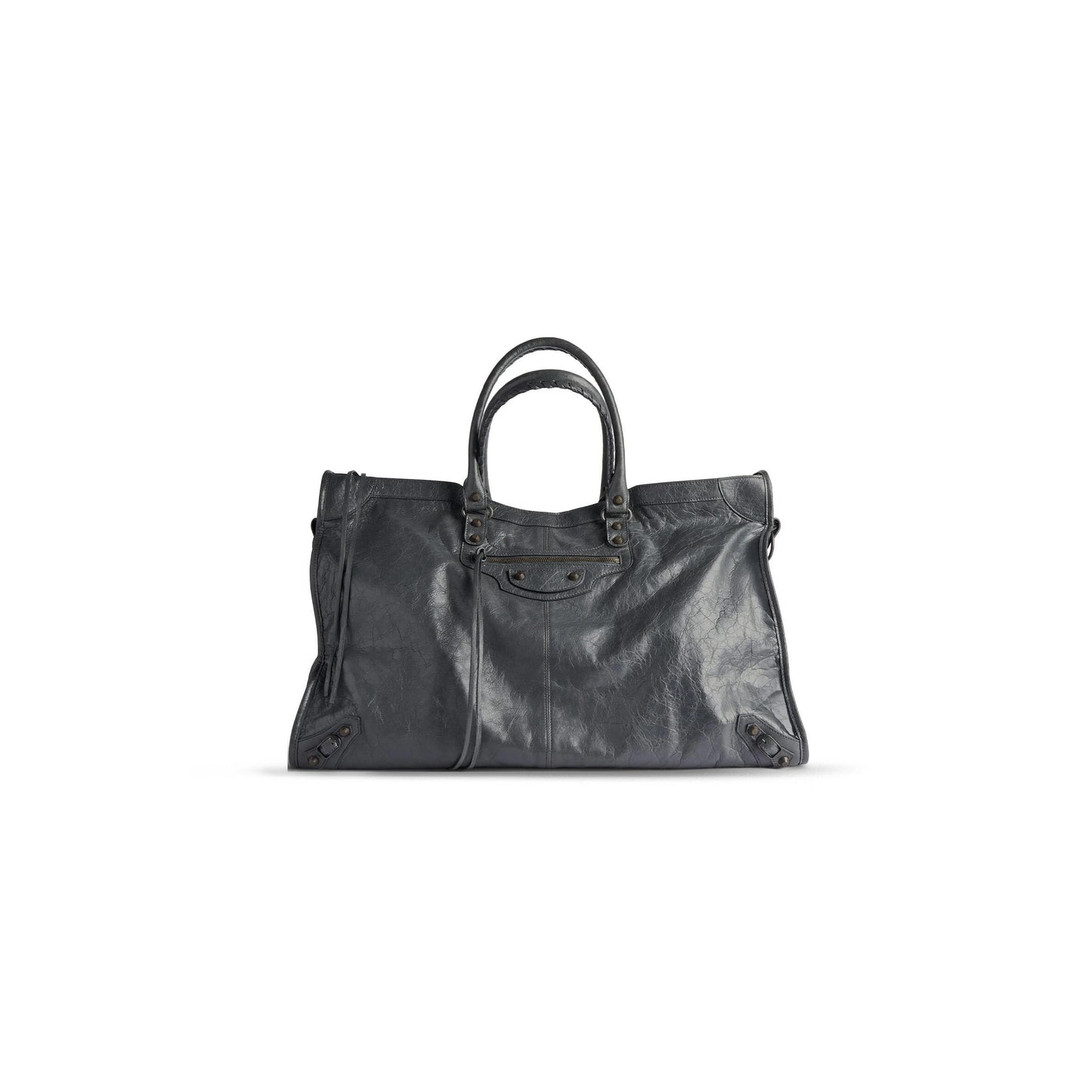 Ba1en*iaga women''s le city bag medium in volcanic rock 8230582abek1251 (37*23.4*14.9cm)