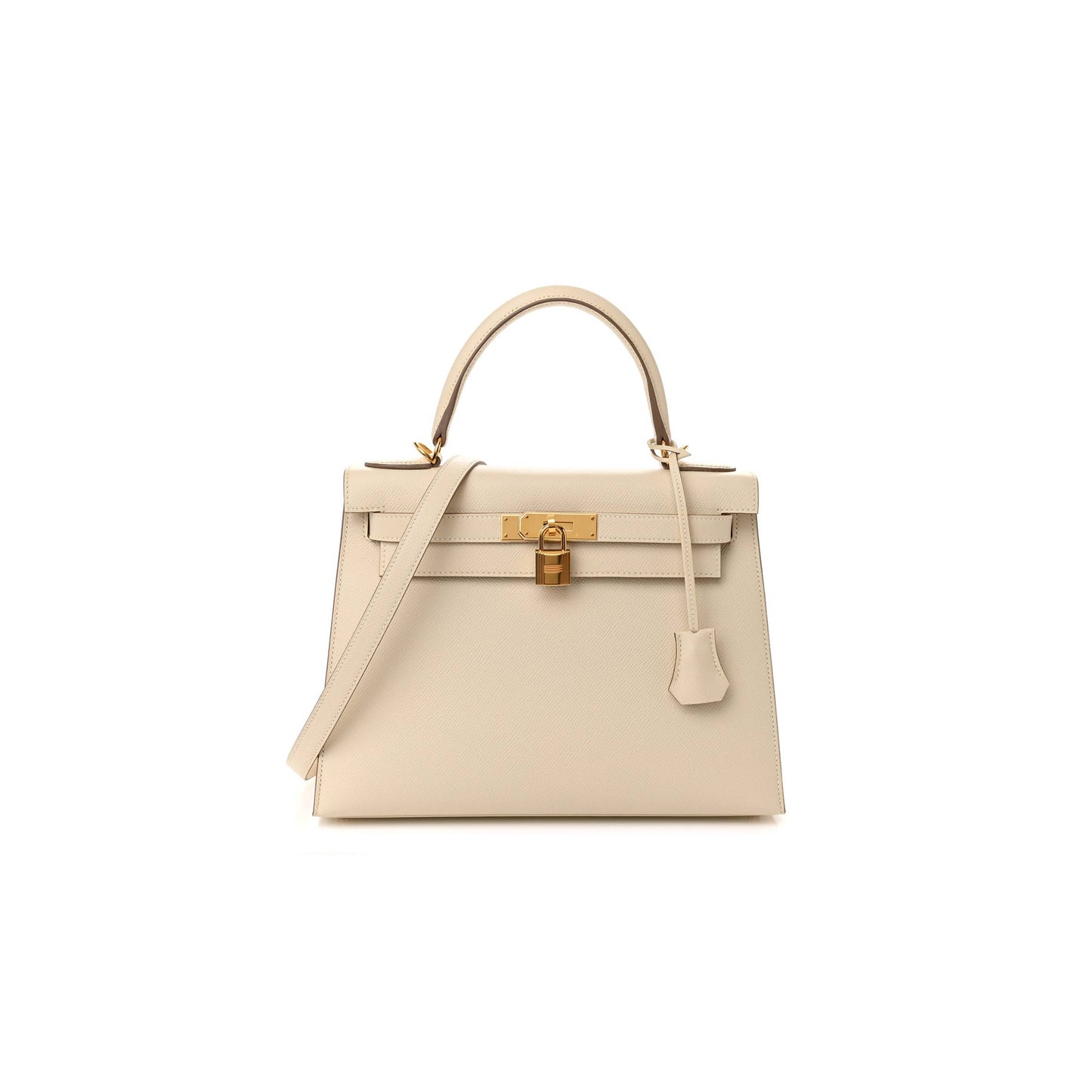 H**mes epsom kelly sellier 28 craie 1380501 (28*21*11cm)
