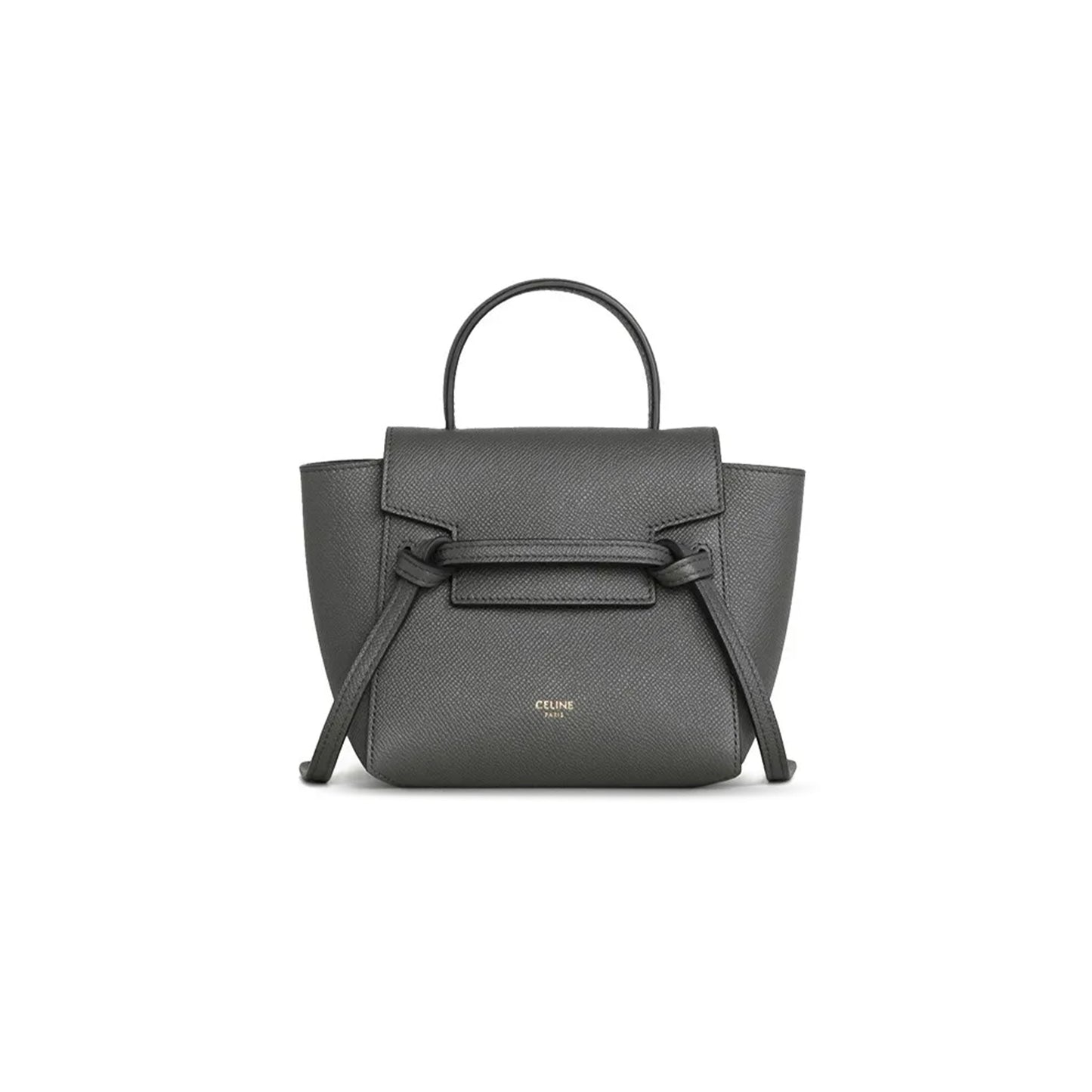 Ce**e pico belt tote in grained cowhide leather 194263zva.10dc (21*16*8cm)