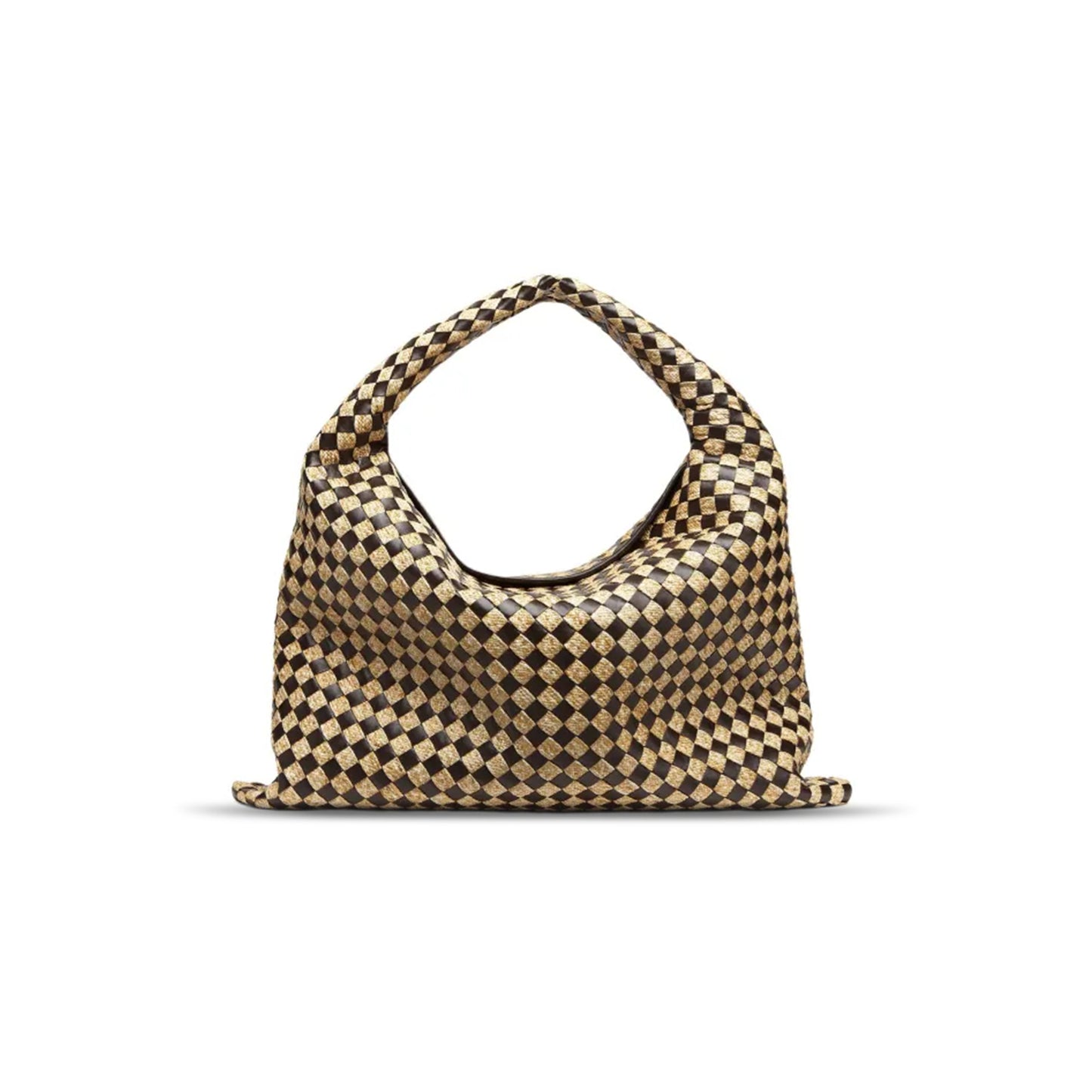 bo*te*ga Ve*ne*ta raffia and cowhide hop 792695v43d12377 (54*24*13cm)