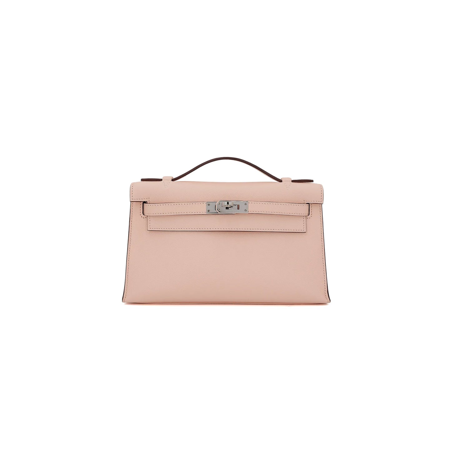H**mes kelly pochette rose eglantine swift (22*14*7cm)