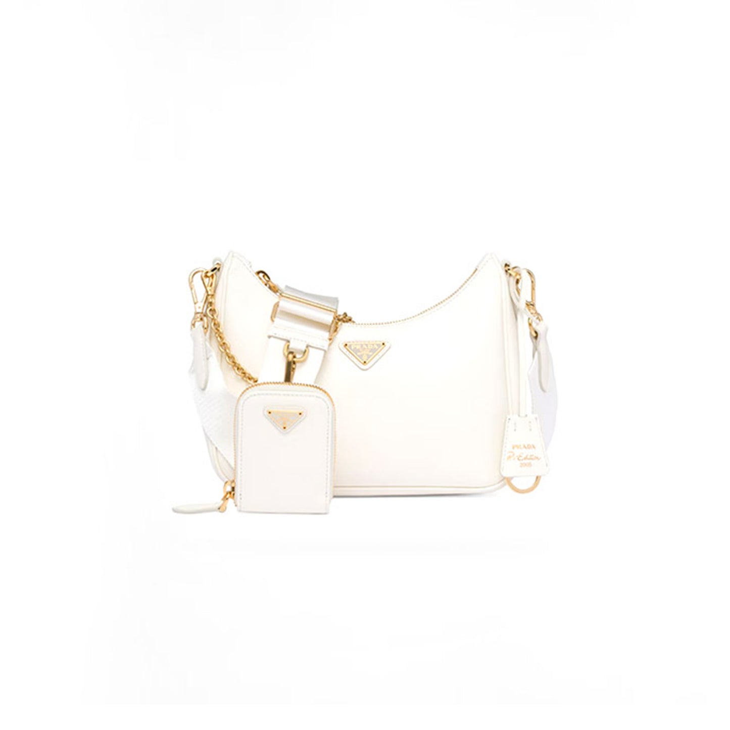 Pra*a re-edition 2005 saffiano leather bag 1bh204 (22*18*6cm)