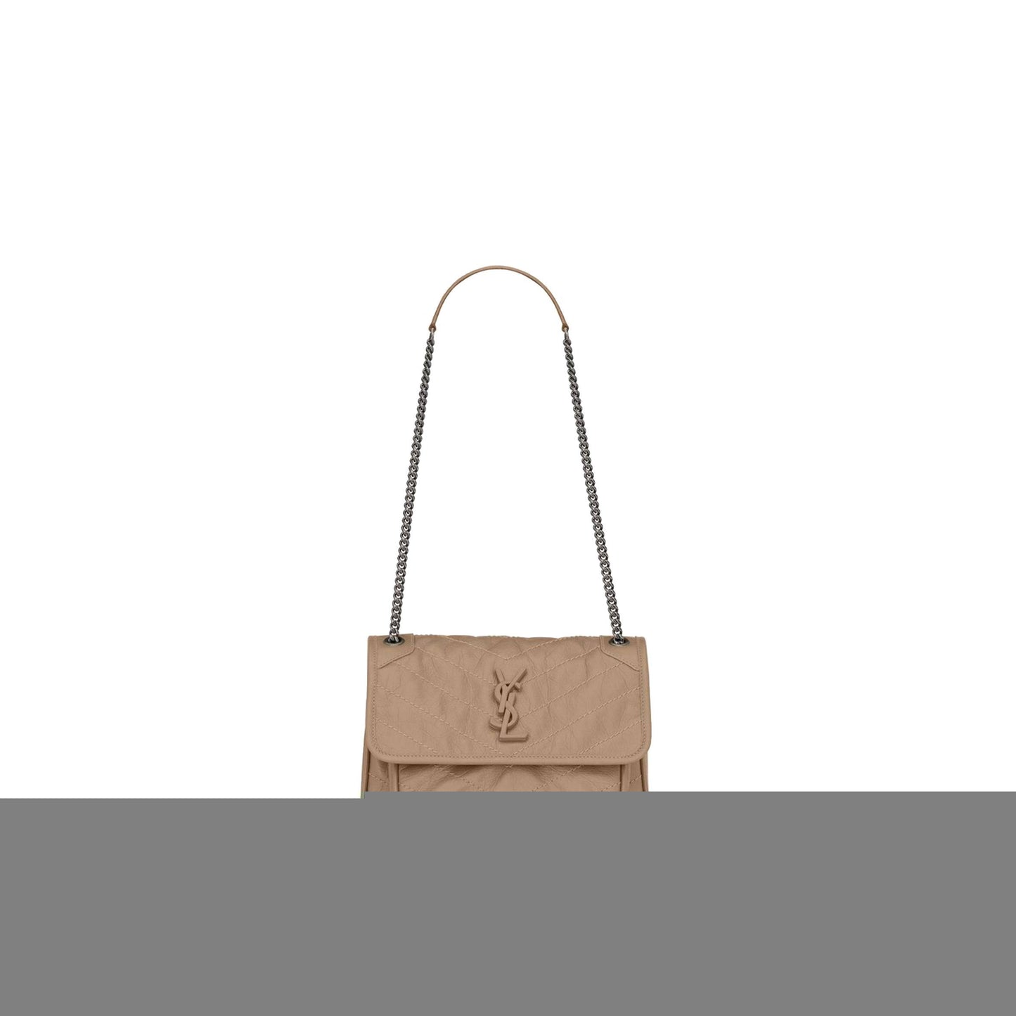 Y*L niki baby chain bag in crinkled vintage vegetable-tanned leather 6331601yg042826 (21*16*7.5cm)