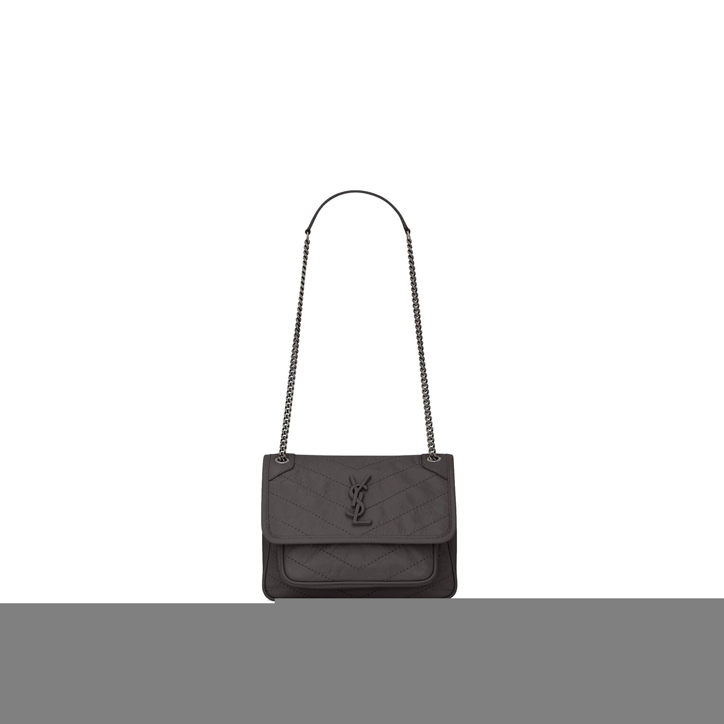 Y*L niki baby chain bag in crinkled vintage leather 6331600en041112 (21*16*7.5cm)