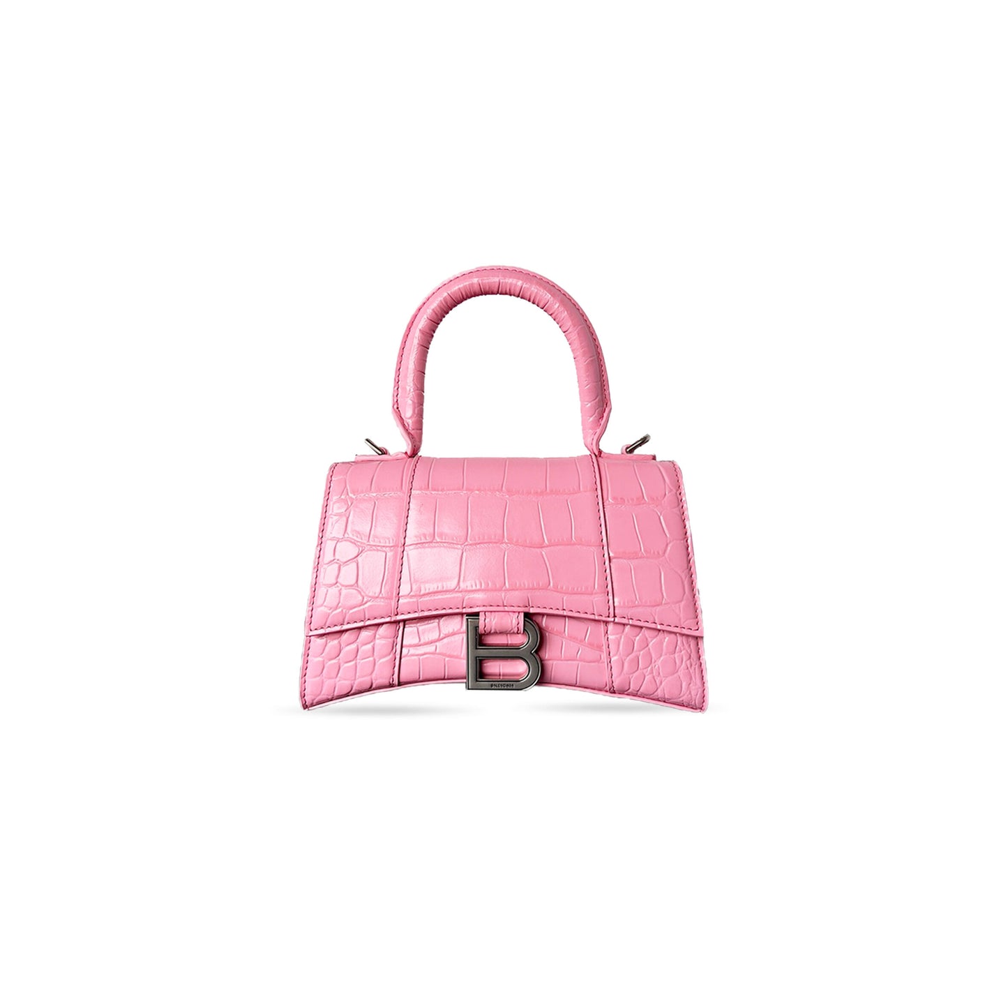 Ba1en*iaga women''s hourglass handbag xs in pink 5928331lb7y5906 (18.8*13*7.9cm)