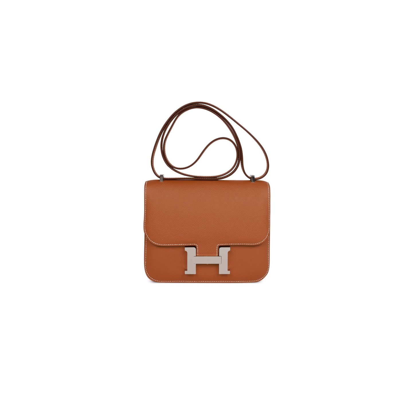 H**mes constance 18 gold epsom palladium hardware (18cm)