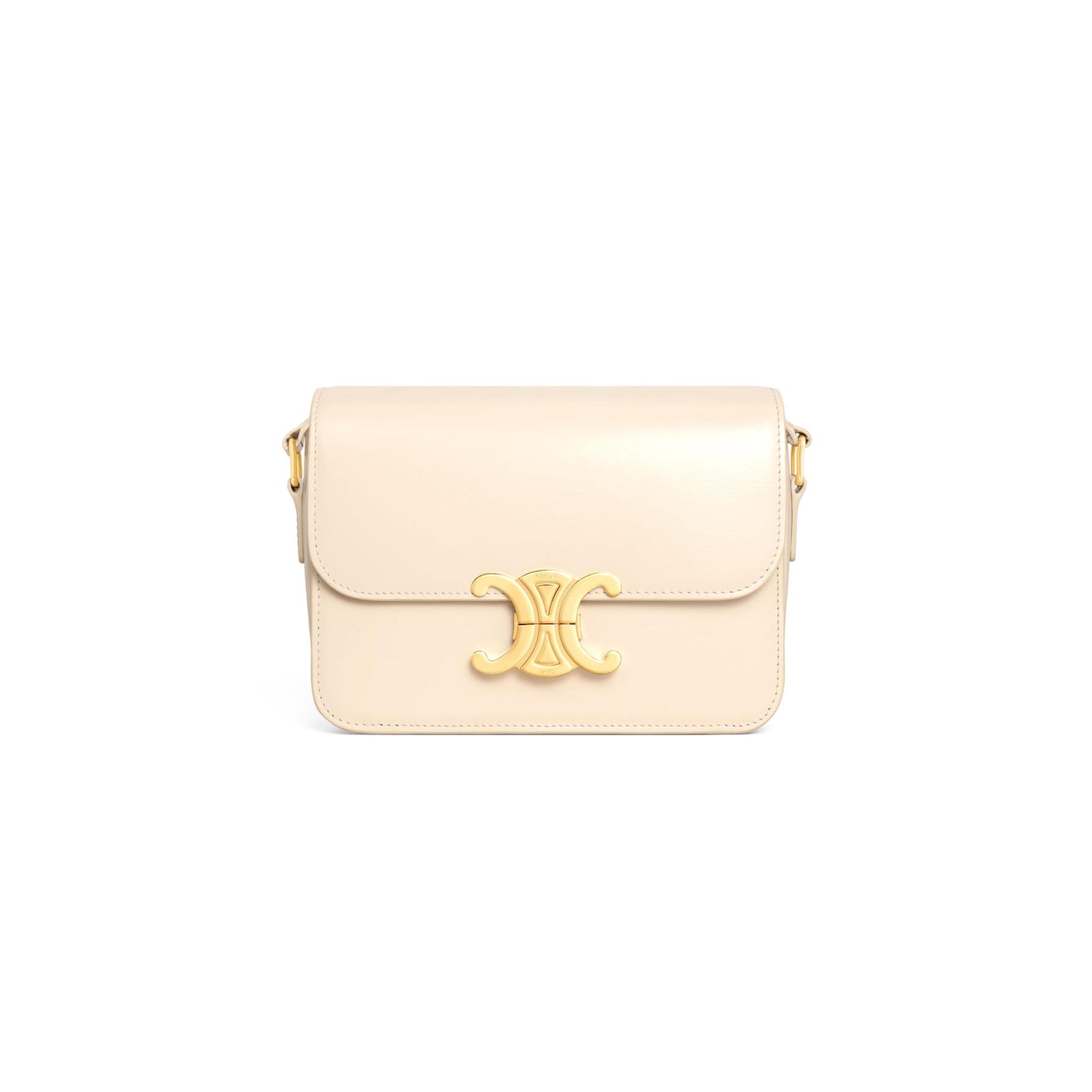Ce1i*e teen triomphe bag in shiny calfskin 188423bf4.01cr (18.5*13.5*7cm)