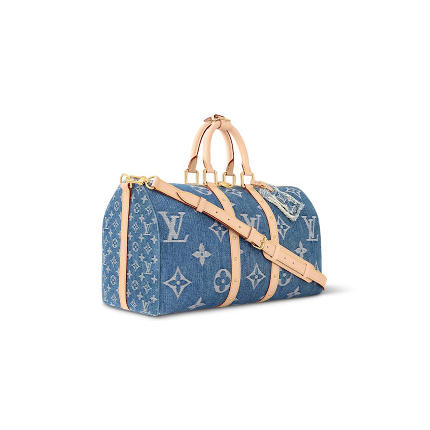 l0vis Vvtt0n denim keepall bandouliere 45 monogram blue m24315 (45*27*20cm)