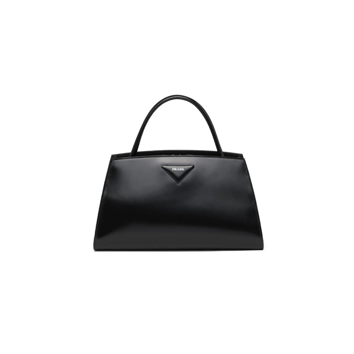 Pra*a leather handbag women''s black 1ba327 (33*18*13.5cm)