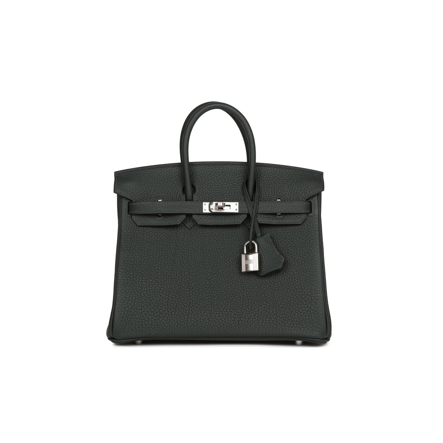 H**mes birkin 25 vert fonce togo gold hardware handmade (25cm)