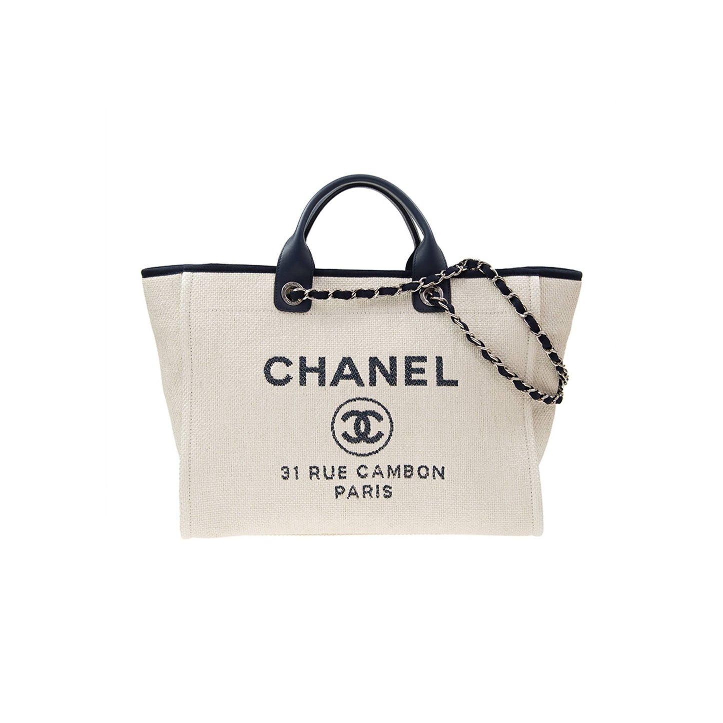 Ch*el deauville large tote gold hardware a66941 (30*50*22cm)