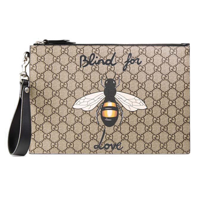 G*u*i bestiary pouch with bee 473904 (30*20*1.5cm)