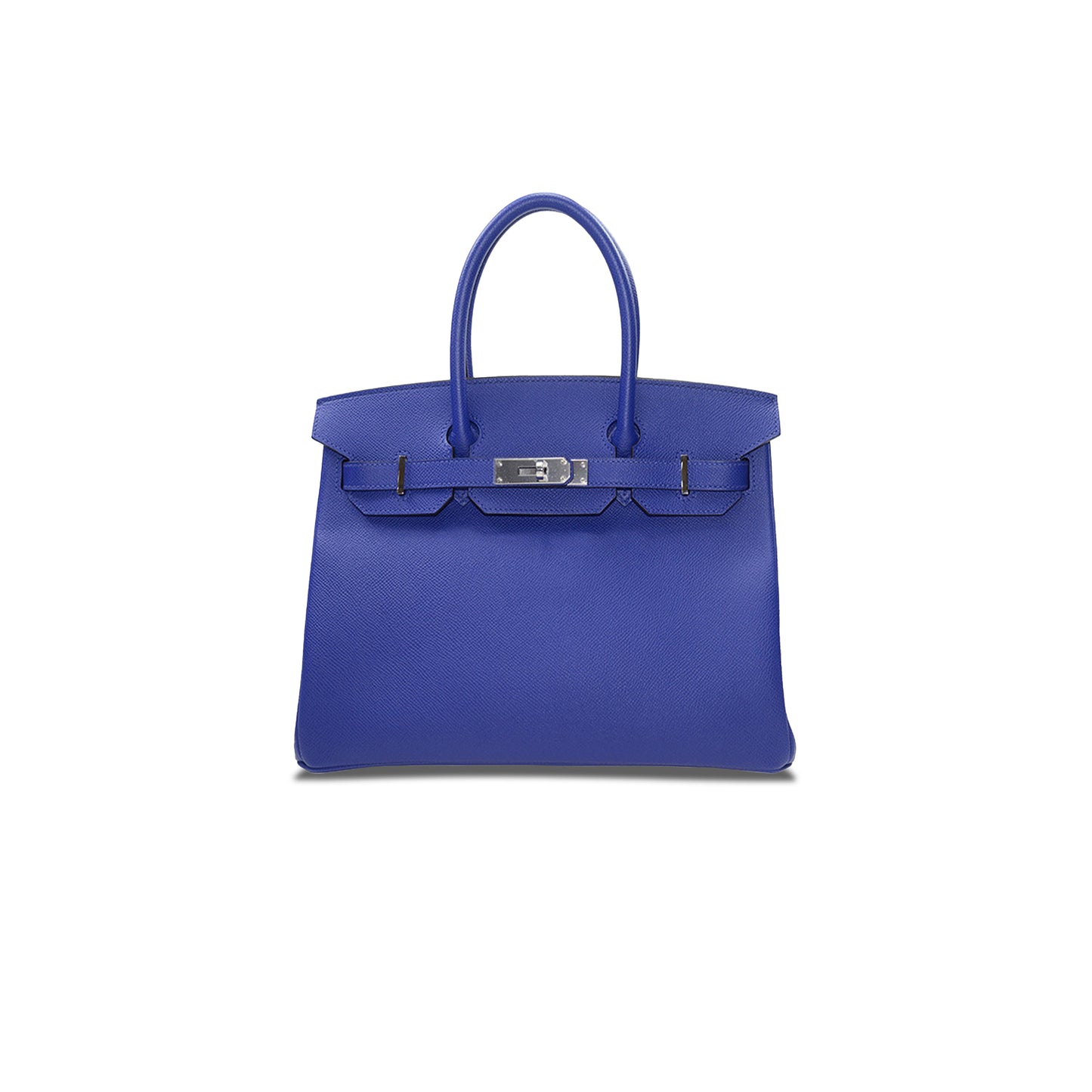 H**mes master birkin 30 togo leather royal blue lining rose red silver buckle bk307tepss (30*23*15cm)