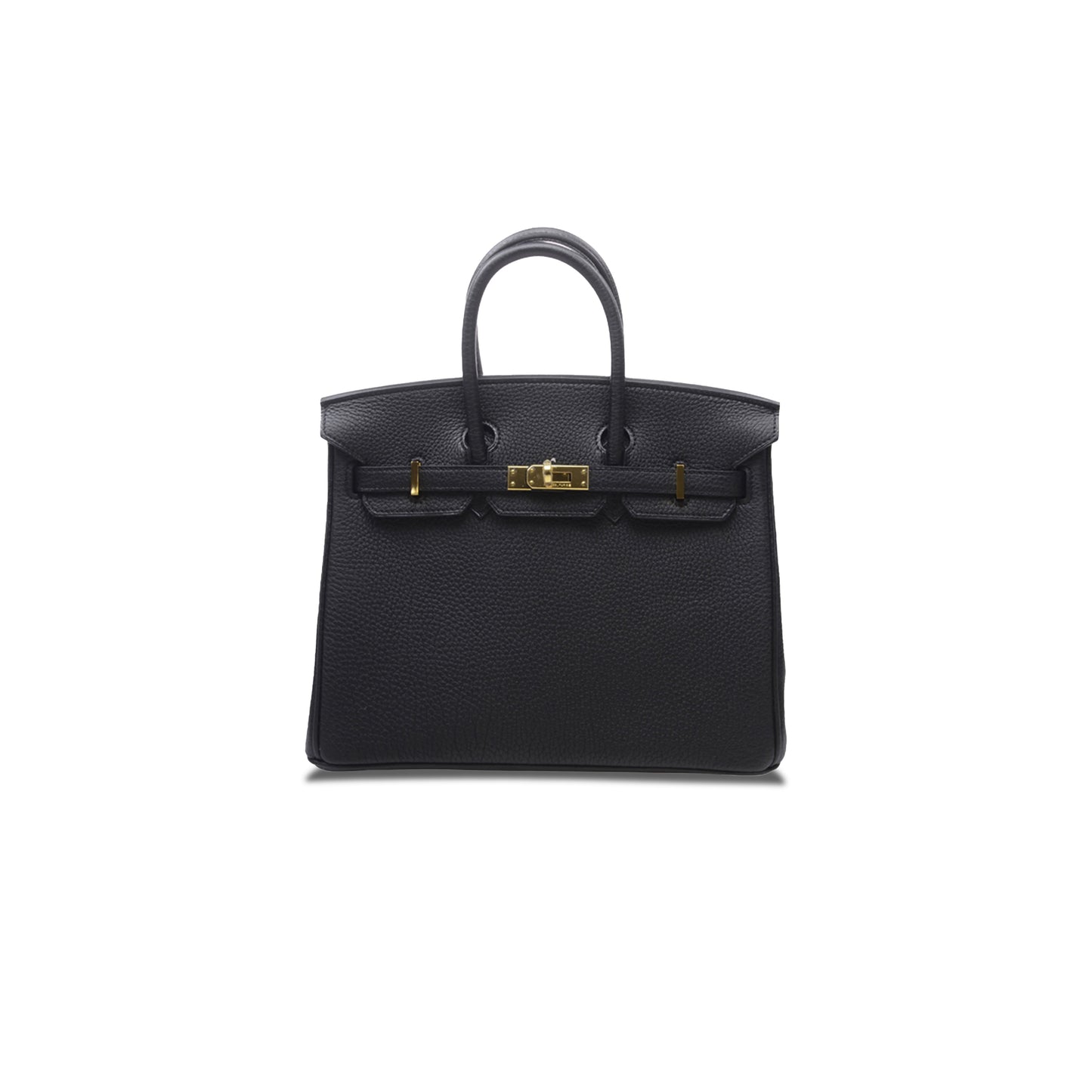 H**mes birkin 25 togo leather black gold buckle h028369cc89 (25*20*13cm)
