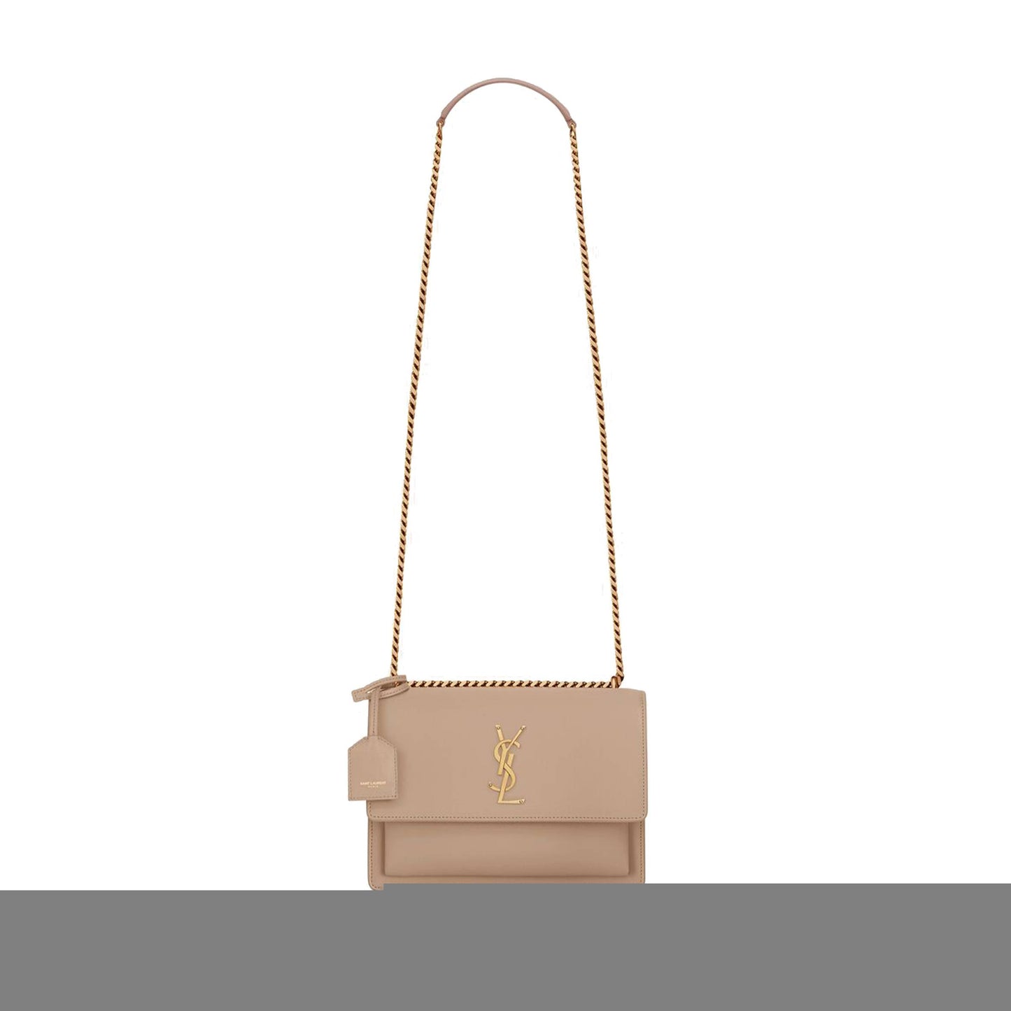 Y*L sunset medium chain bag in smooth leather 442906d420w2721 (22*16*6.5cm)