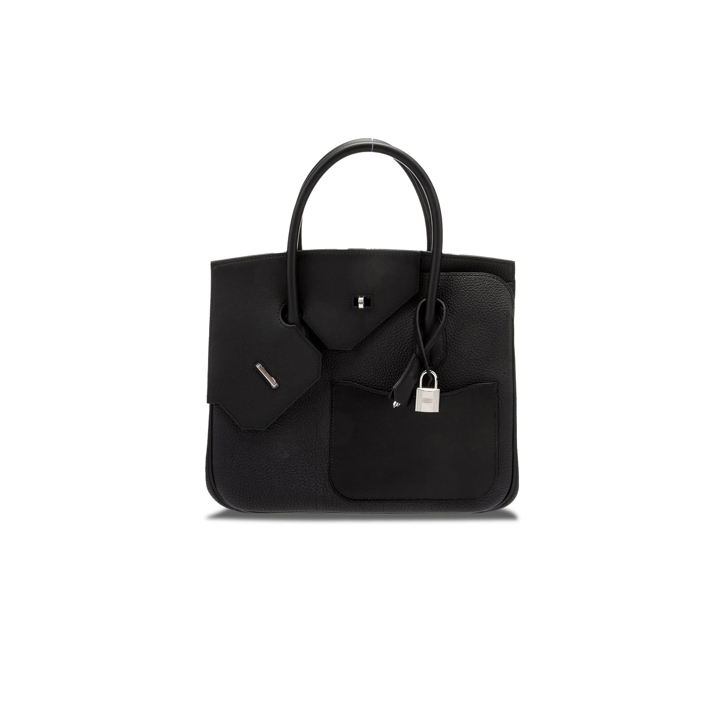 H**mes master birkin 30 irregular black bag 627760 (30*22*16cm)