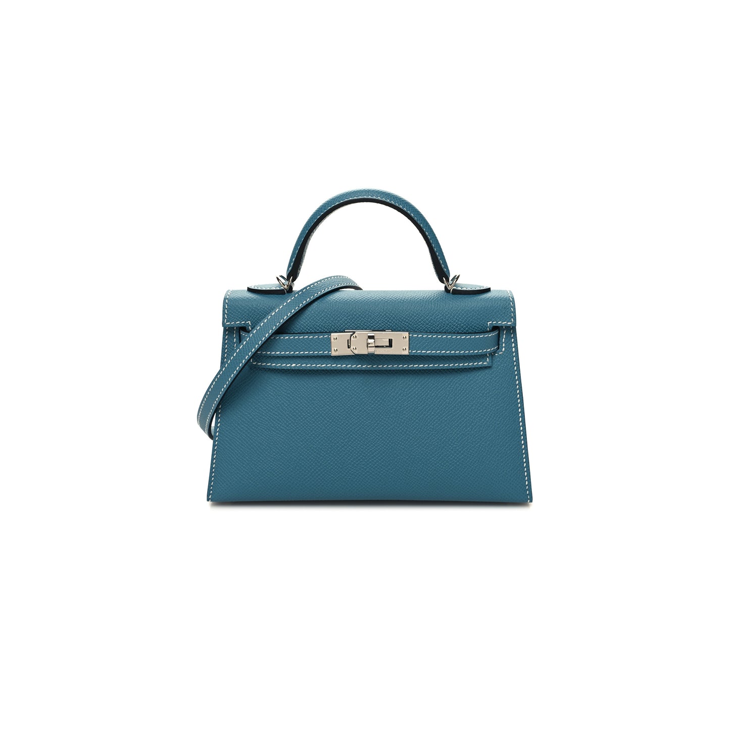 H**mes epsom mini kelly ii new blue jean (19*12*5.5cm)