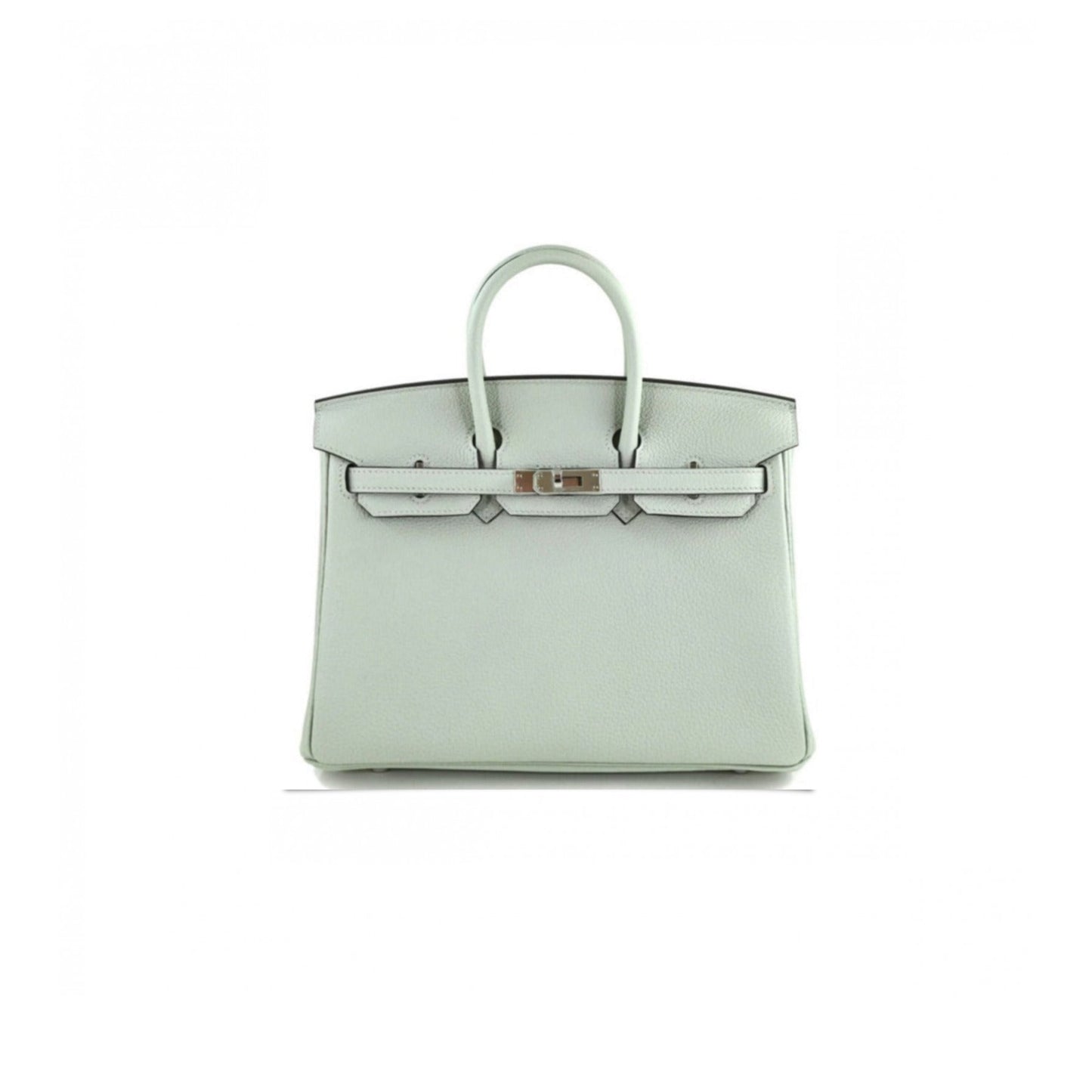 H**mes master birkin 20 togo leather bubble green silver buckle h028367ca12 (20*16*11cm)