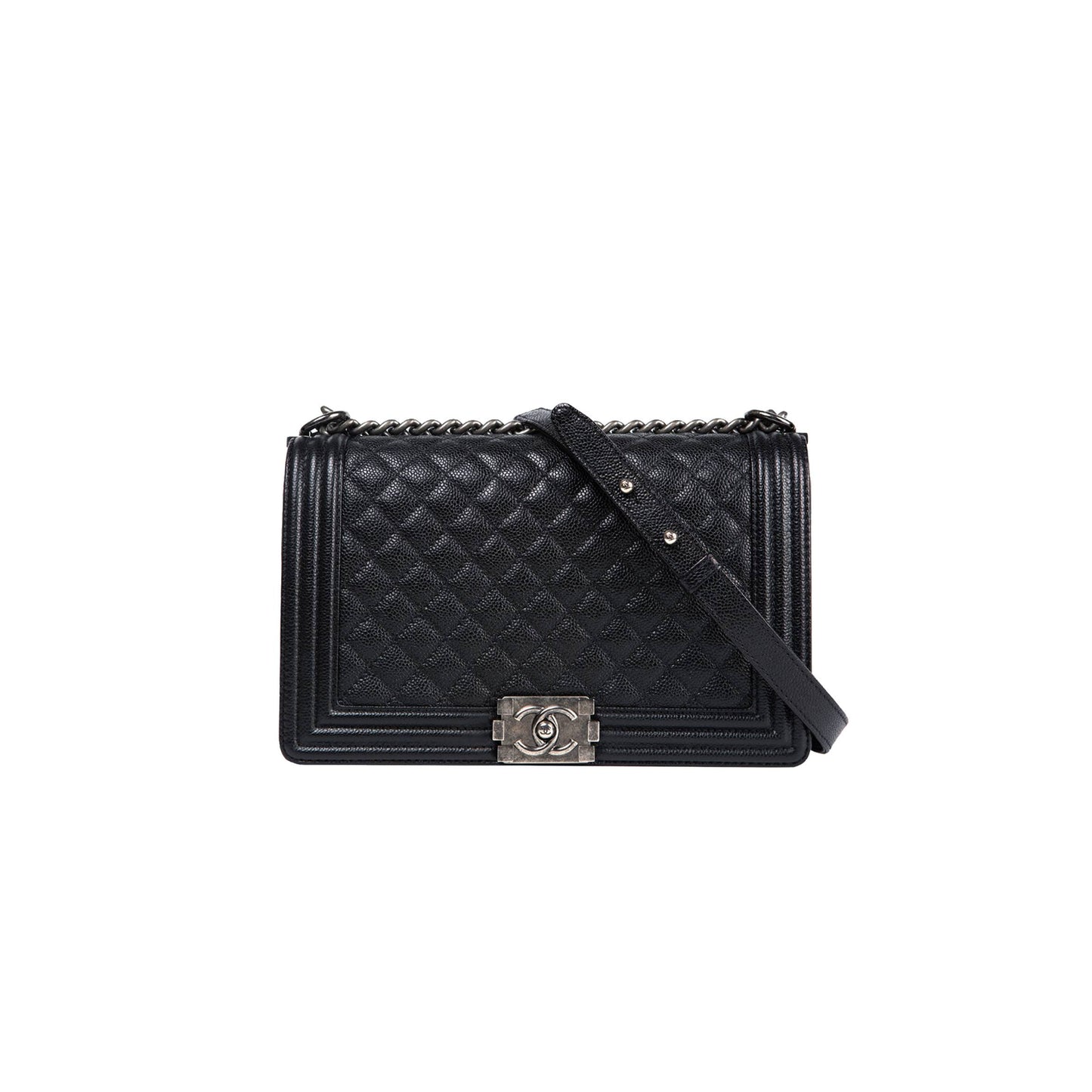 Ch*el large boy Ch*el handbag a92193 y09953 94305 (28*17.5*7.5cmīŧ