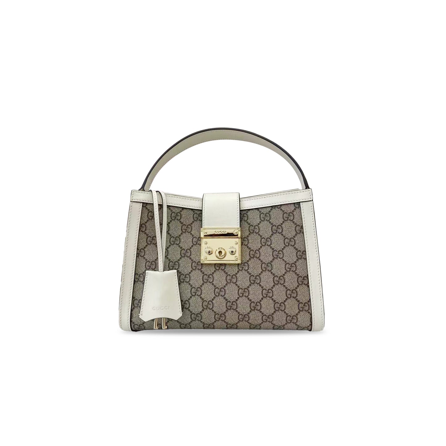 G*u*i padlock fabric large shoulder bag 838992 (25.5*17.5*10cm)