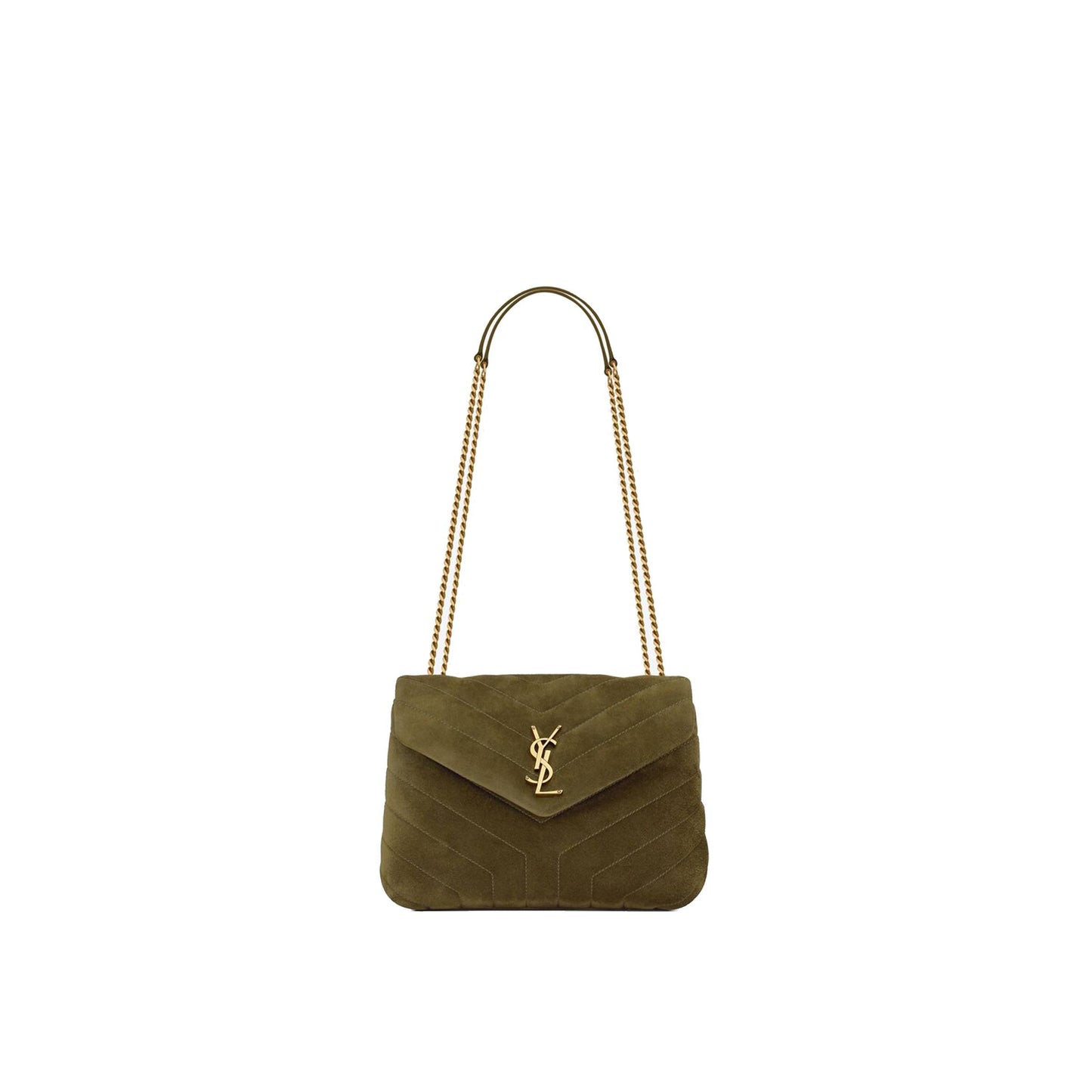 Y*L loulou small in quilted "y" suede 4946991u8673206 (23*17*9cm)