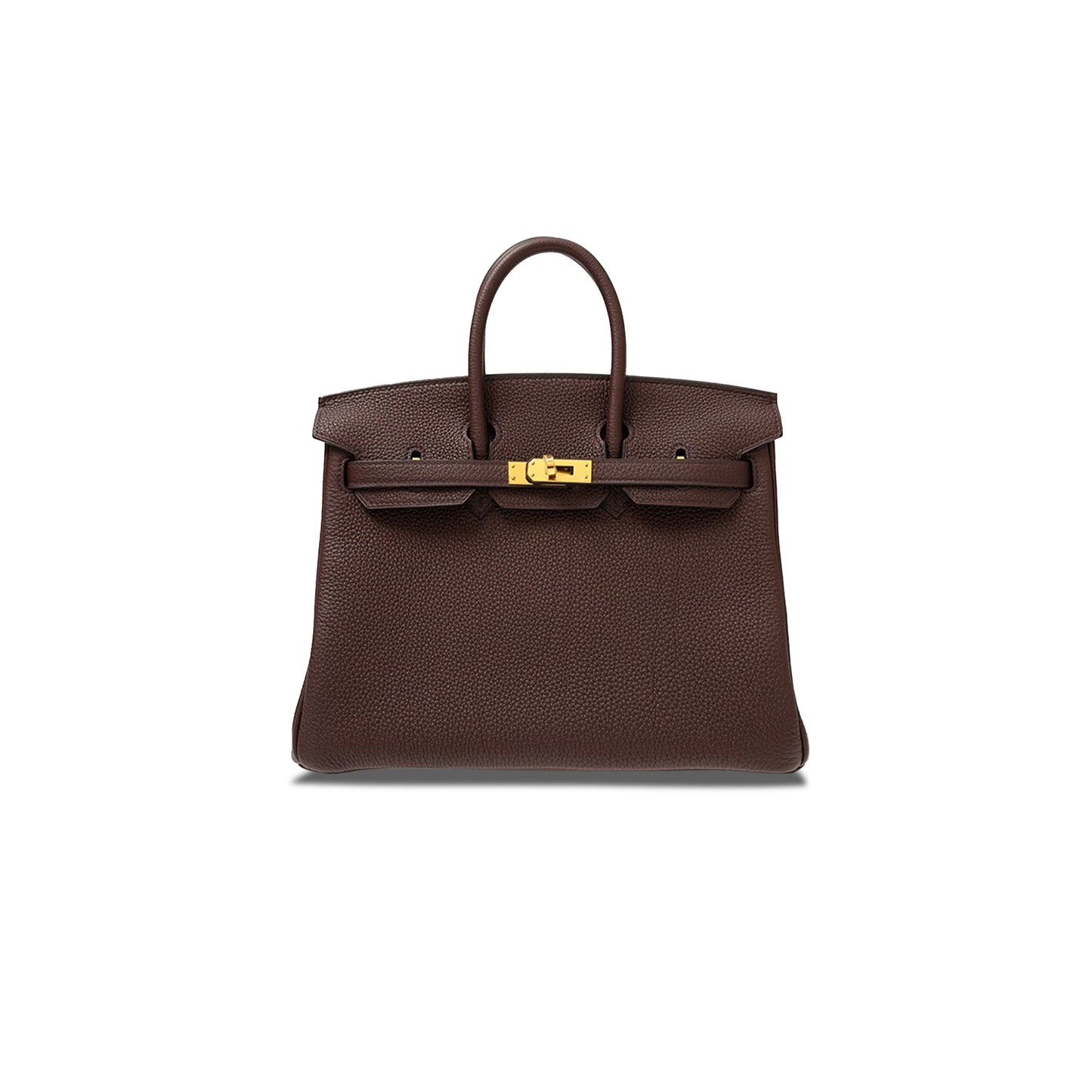 H**mes master birkin 25 chocolate bag bk250gtggp (25*20*13cm)