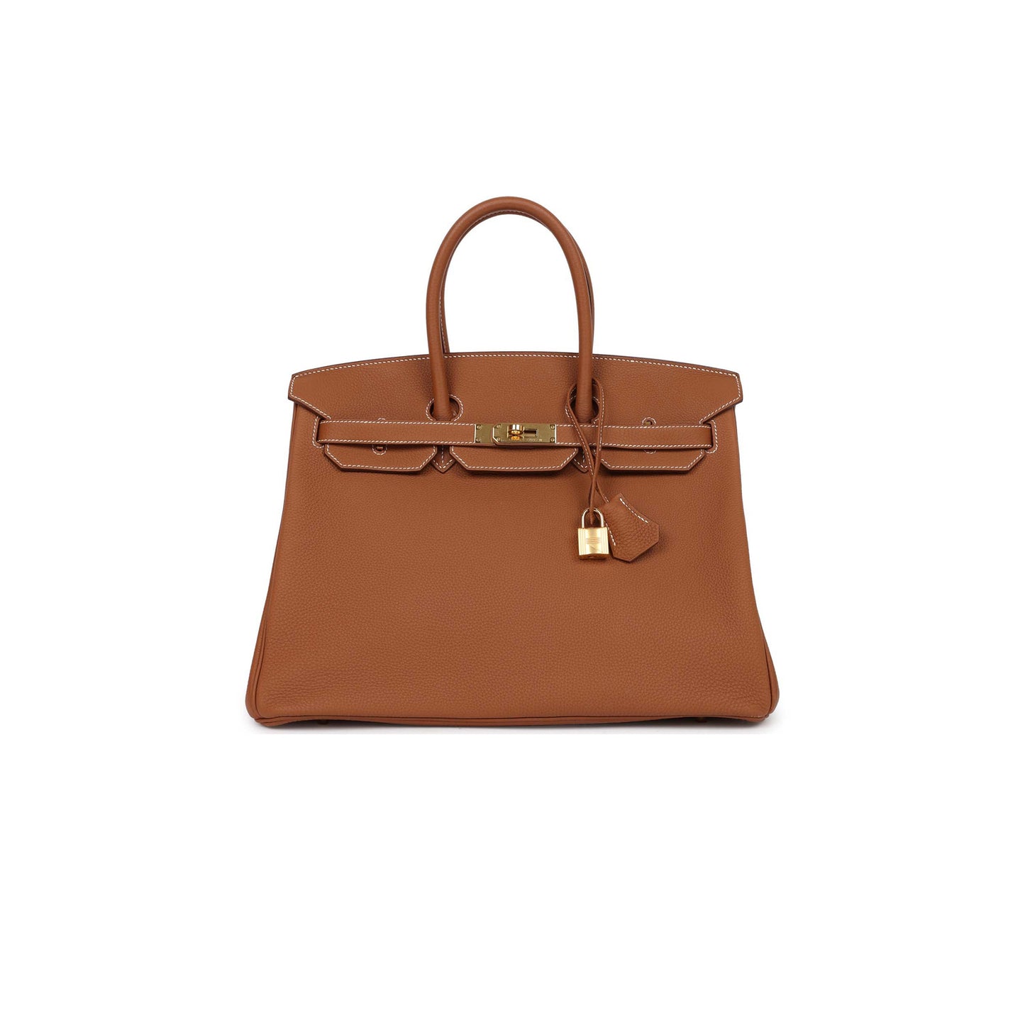 h**mes master birkin 35 togo G01den brown gold buckle bag 1900409 (35*25*18cm)