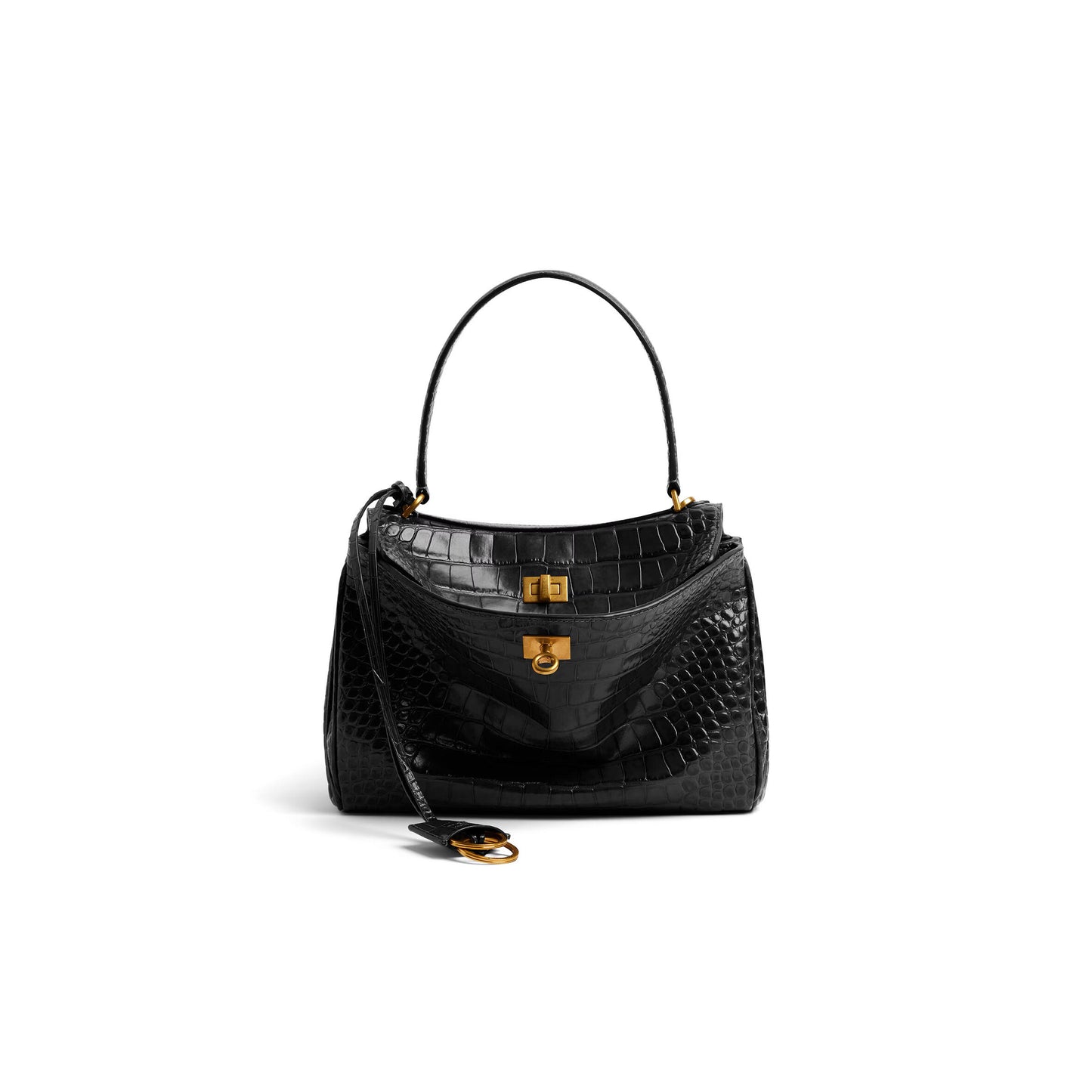 Ba1en*iaga women''s rodeo handbag small in black 7897792aa5l1000 (28.9*20*9.9cm)