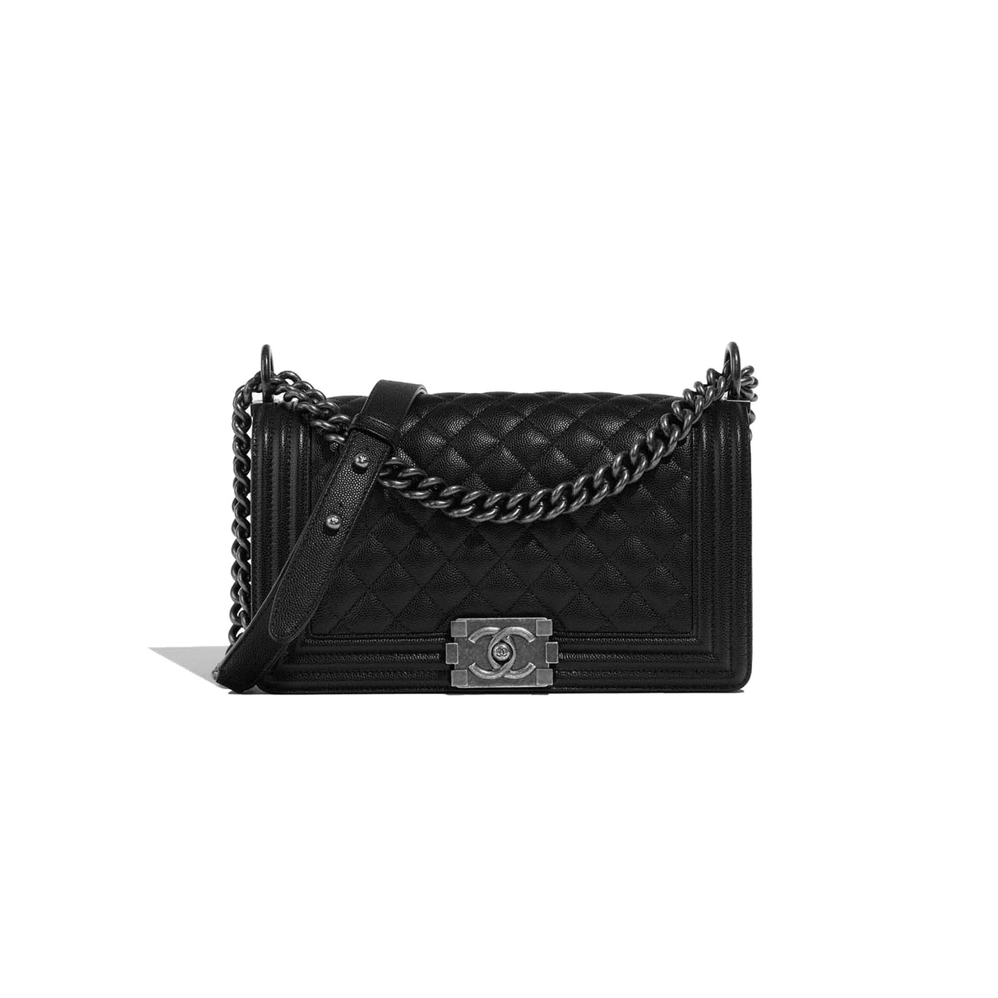 Ch*el handbag silver hardware a67086-b01710 (25*15*9cm)