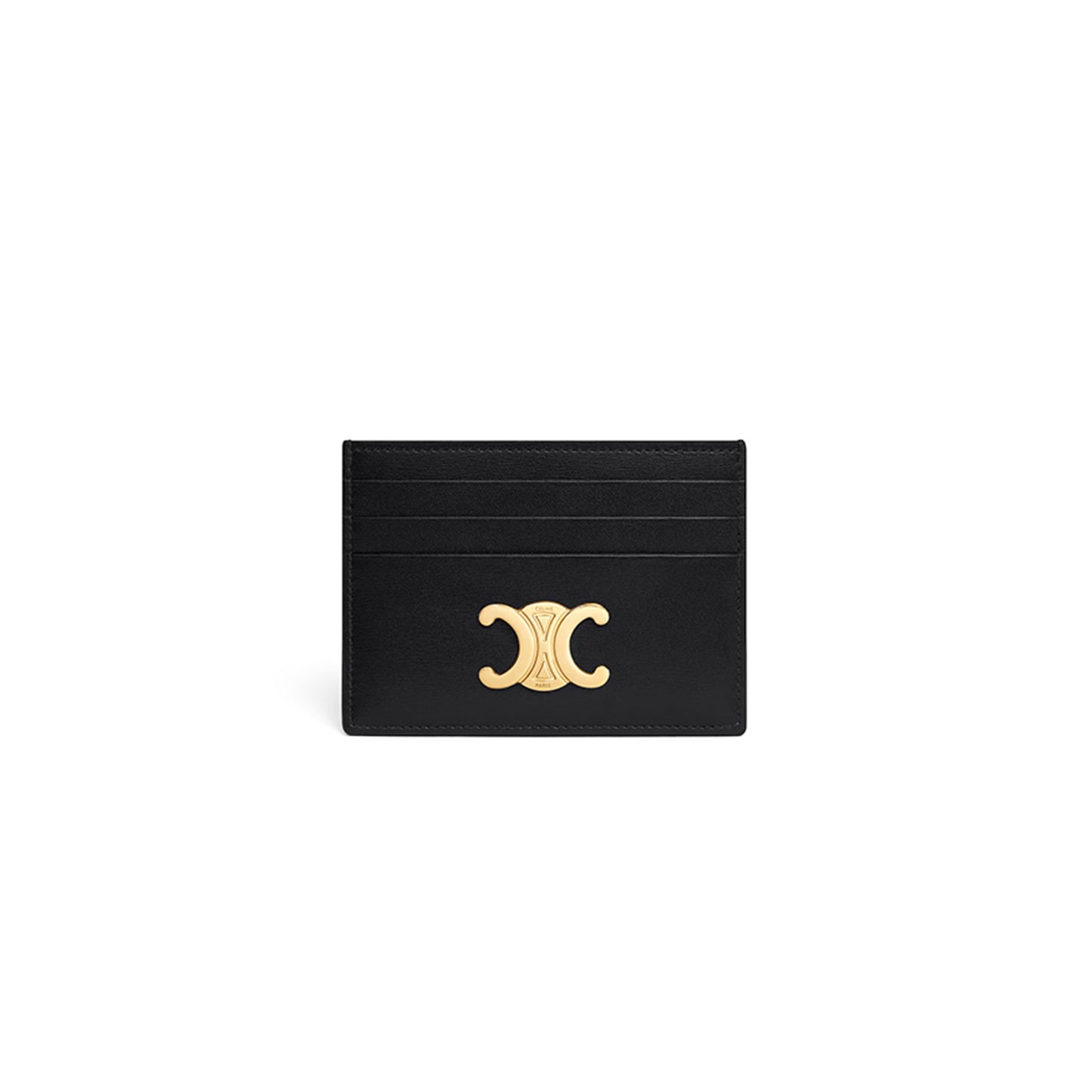 Ce1i*e card holder triomphe in shiny calfskin 10l833dpv.38no (11*8*0.3cm)