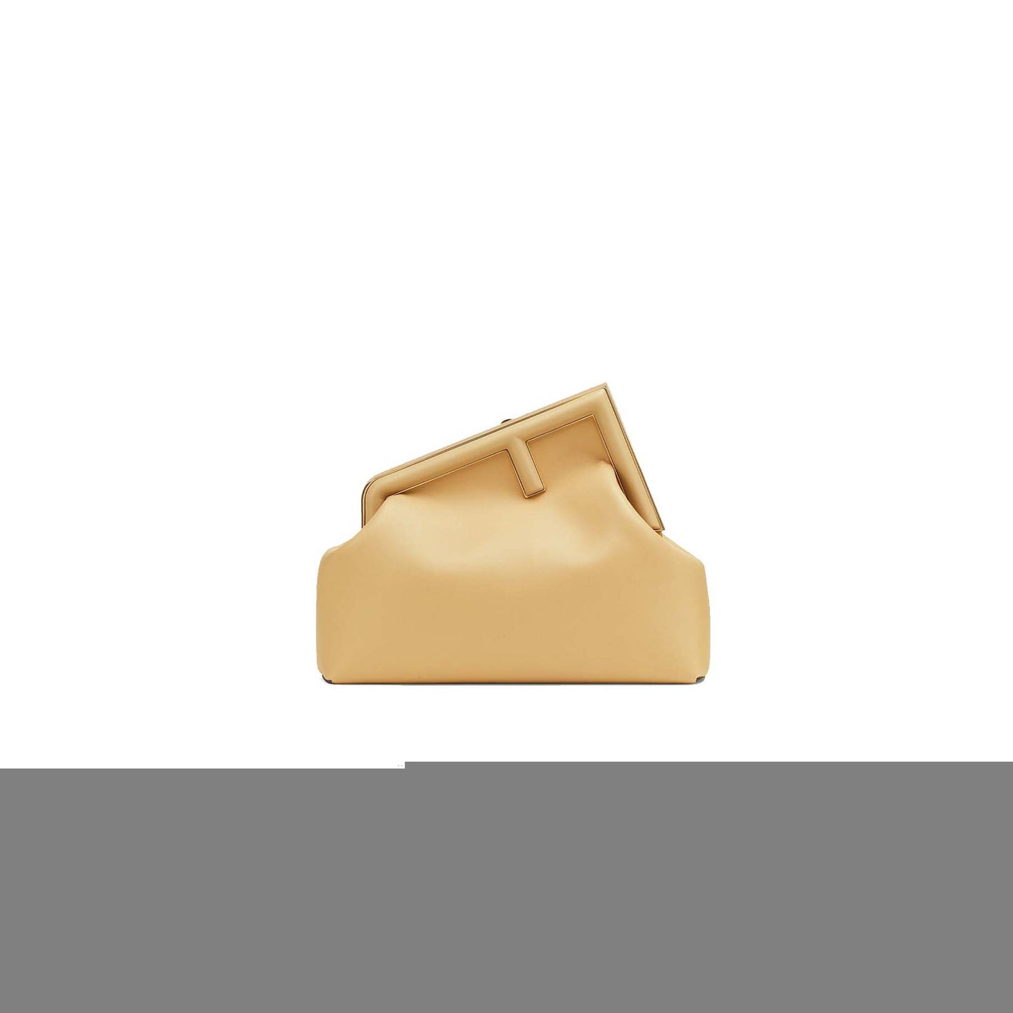 F**di first medium - sand-colored leather bag 8bp127abvef1i2a (32.5*23.5*15cm)