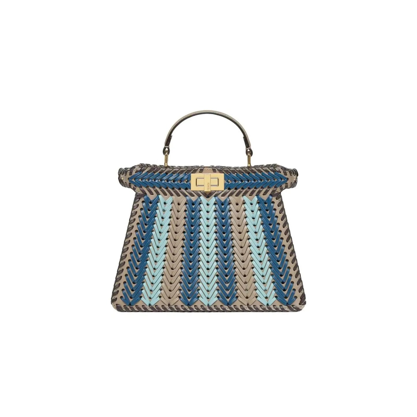F**di peekaboo iseeu leather multicolour 8bn327as7ef1ppv (27*20*11cm)