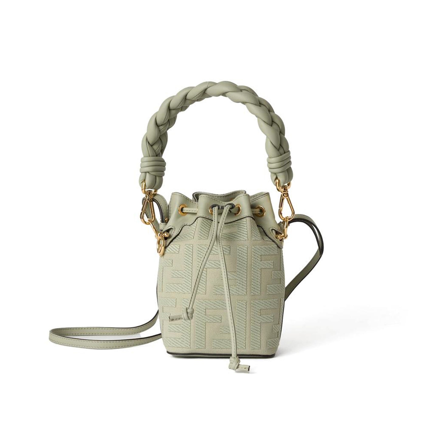 F**di embossed ff canvas mon tresor mini bag 8bs010anxdf1k3b (18*12*10cm)