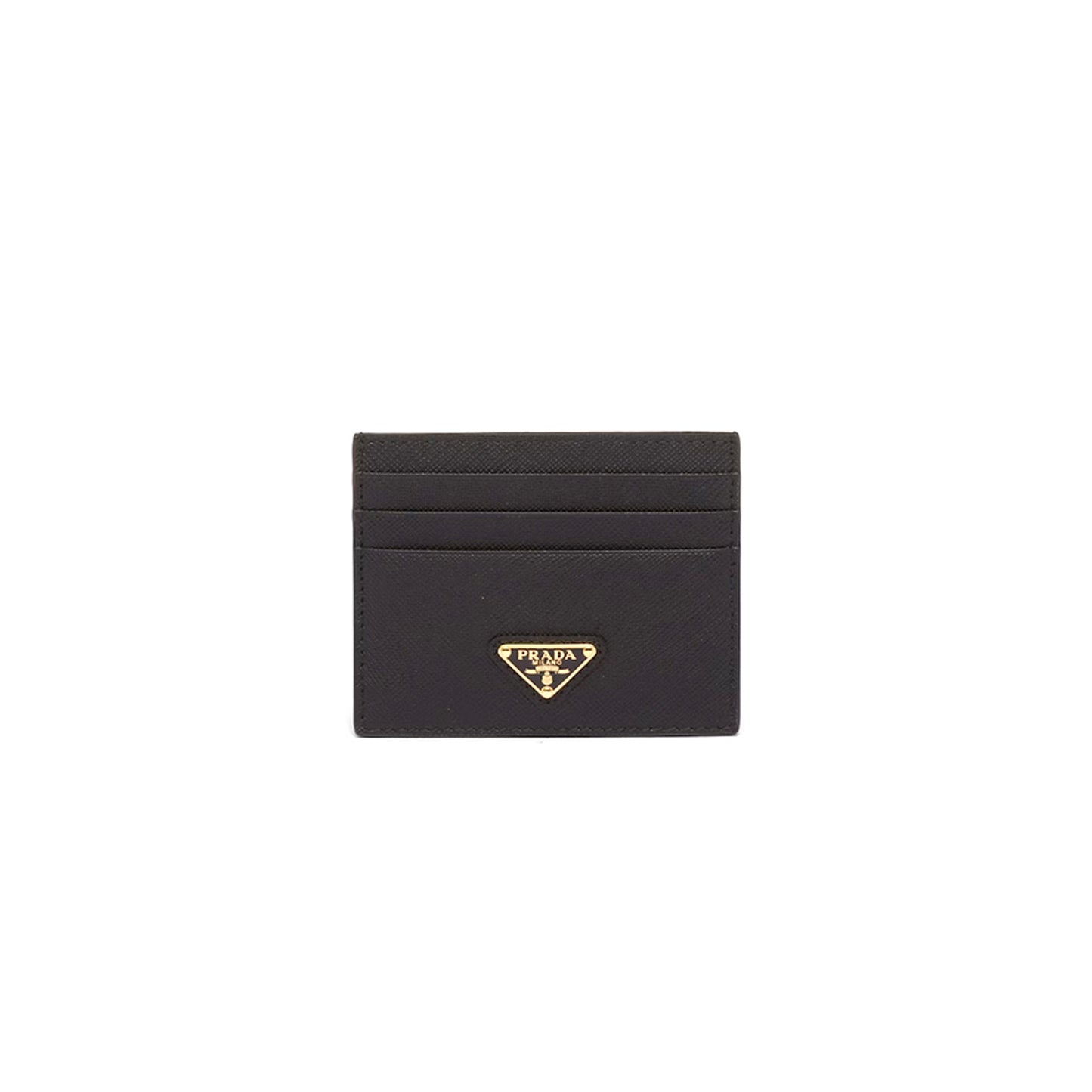 Pra*a saffiano leather card holder 1mc025 (10*8cm)