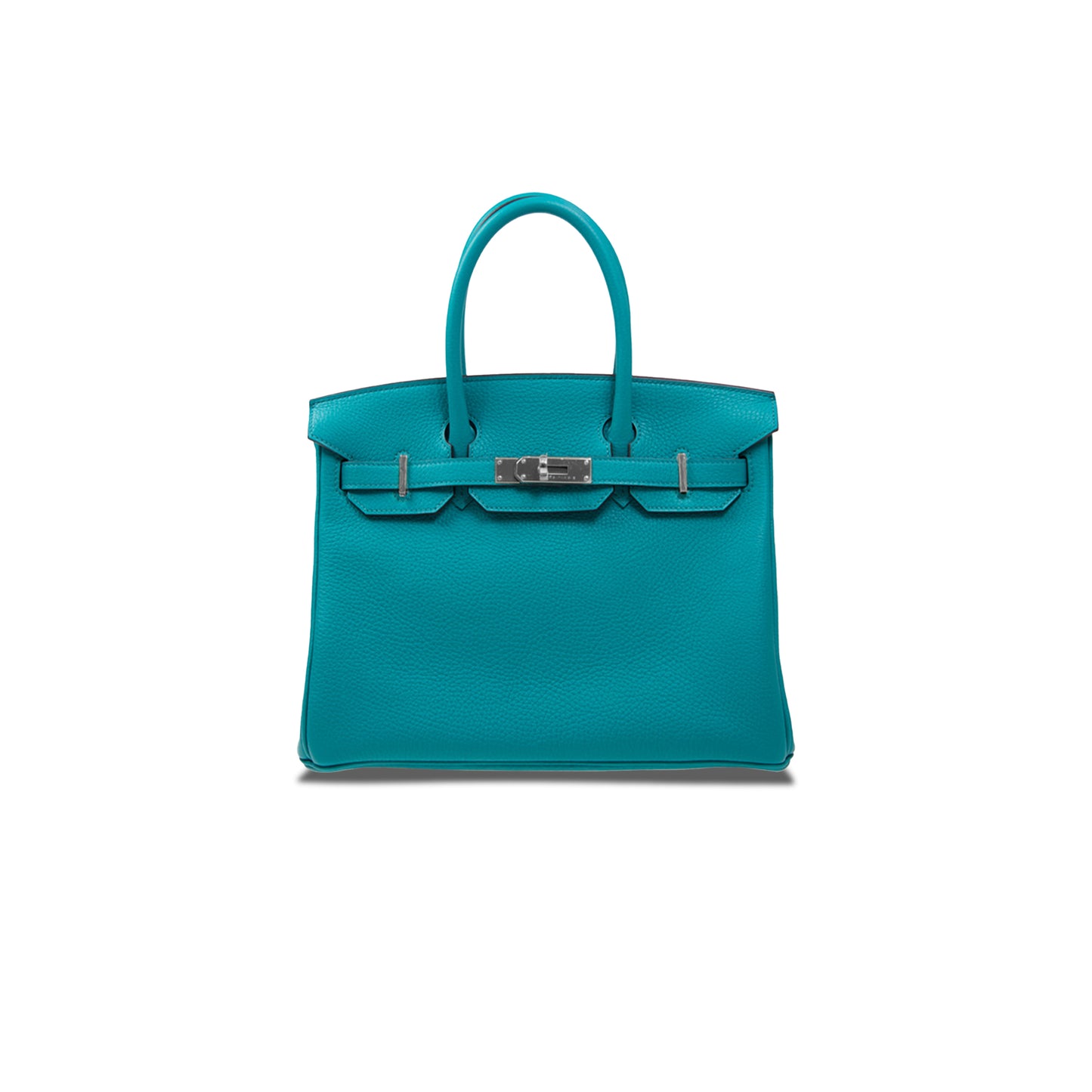 H**mes master birkin 30 togo leather denim blue silver buckle h028369ck7v (30*23*15cm)