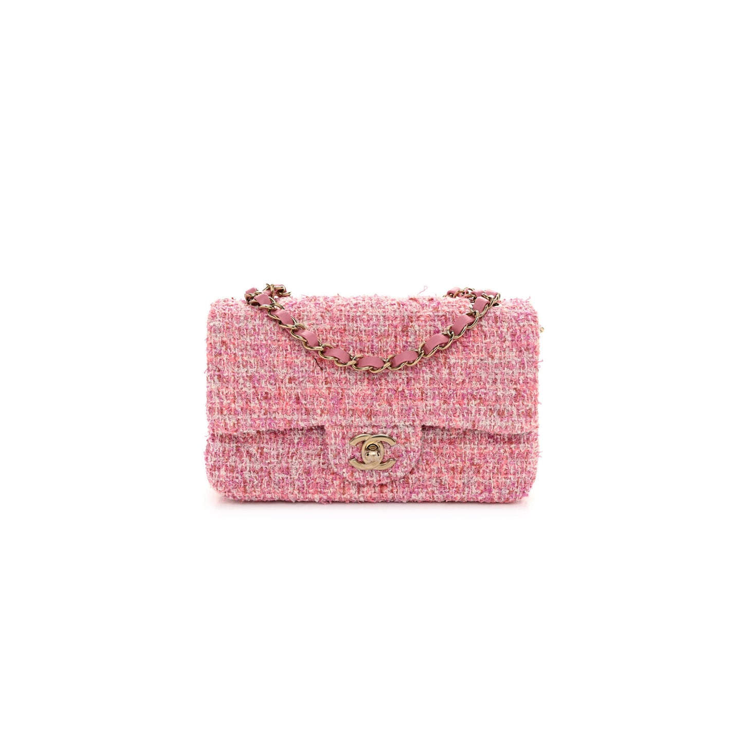 Ch**el mini tweed flap bag 155672 (20*13*7cm)