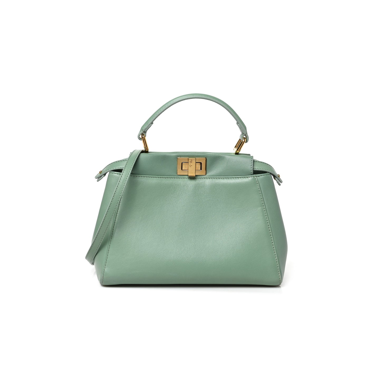 F**di ff nappa mini peekaboo iconic satchel (23*18*11cm)