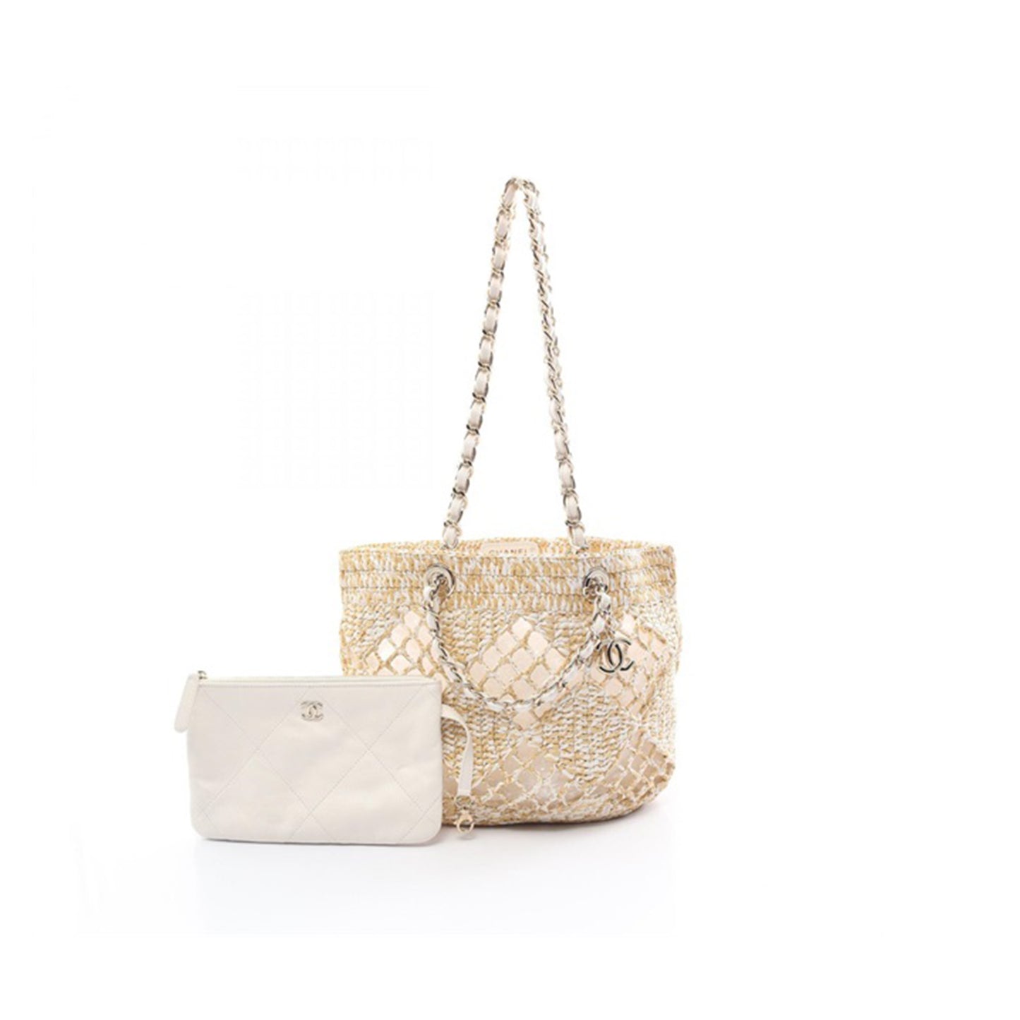 Ch**el small coco beach bag as4714 (32*24.5*10cm)