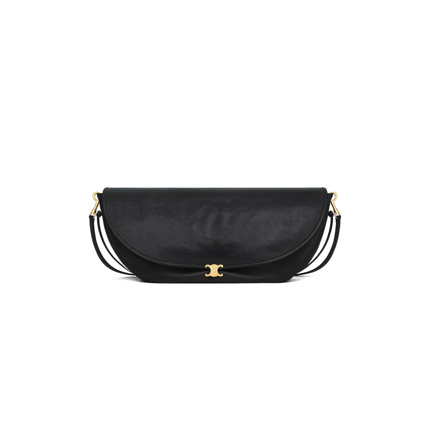 ce1i*e halfmoon soft triomphe bag in S*pple shiny lambskin 124142t88.38no (46*19*10cm)