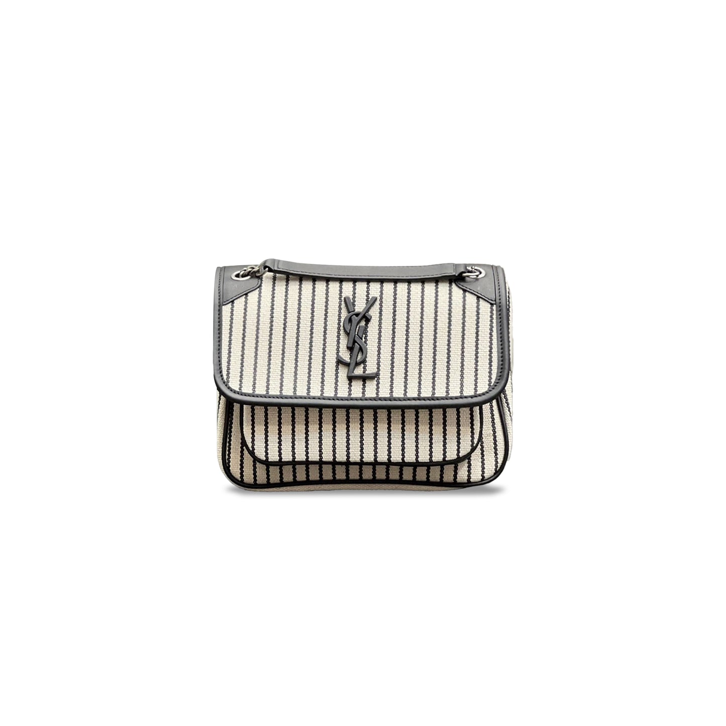 Y*L niki baby chain bag in cotton canvas striped 6331511346366 (21*16*7.5cm)