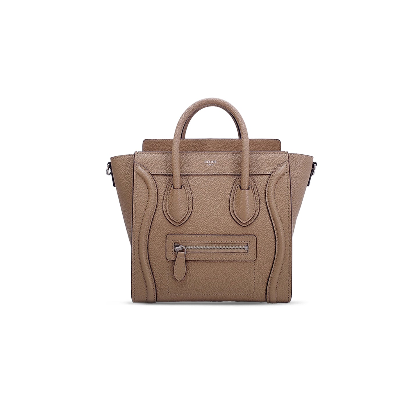ce**e tote in lU*gage nano pebbled calfskin 168243dru.38sd (20*20*10cm)