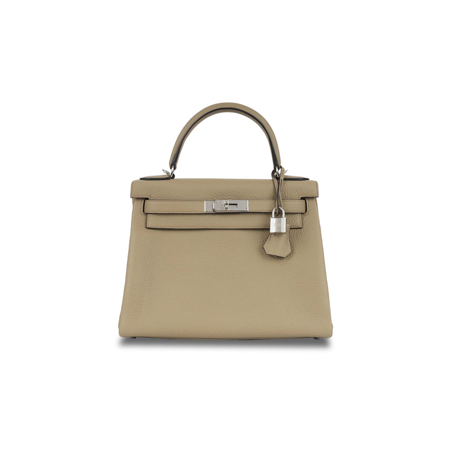 H**mes kelly 28 turtledove gray silver buckle (28*22*10cm)