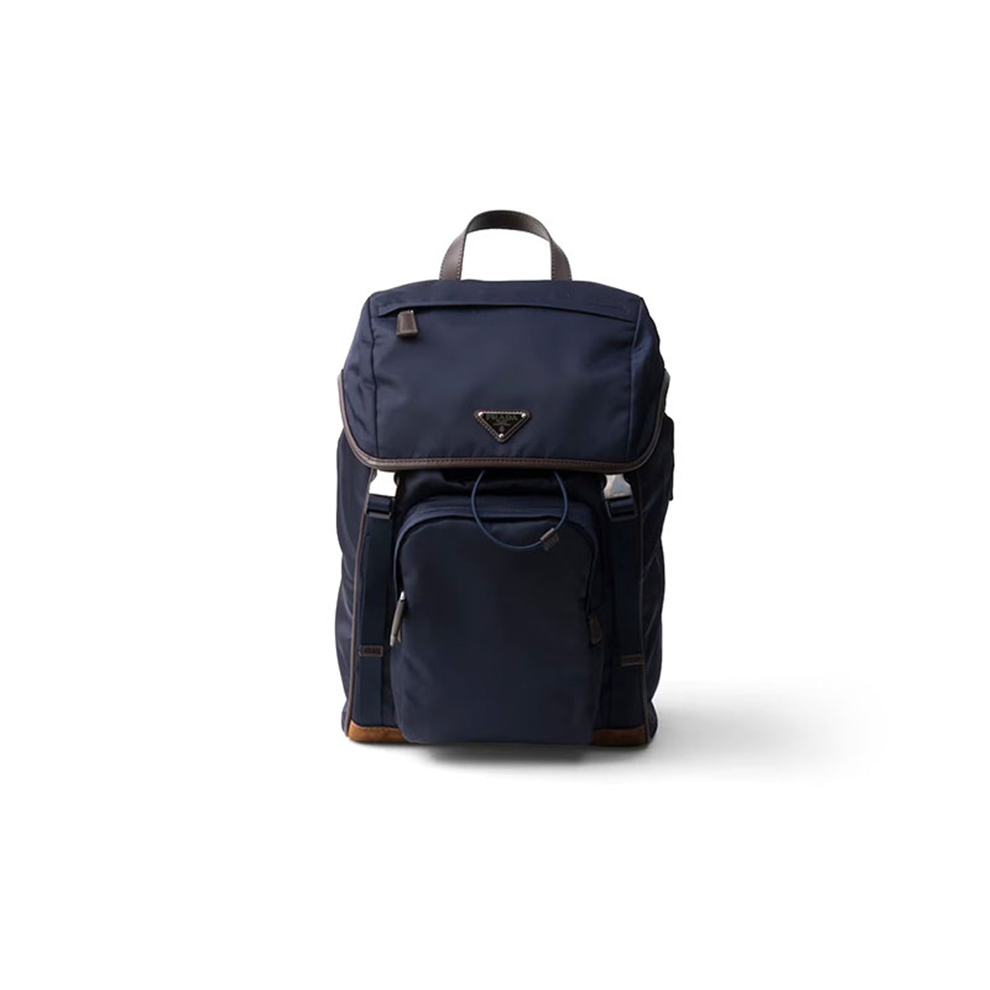 Pra*a re-nylon and leather backpack 2vz135 (45*27*17cm)