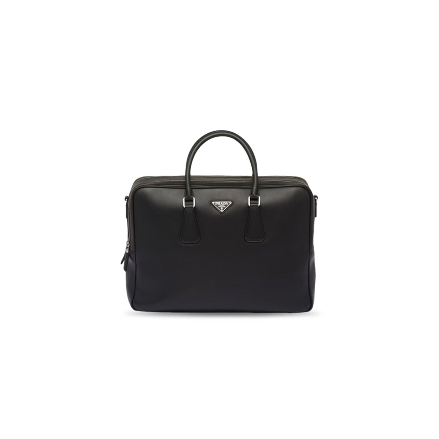 Pra*a black saffiano leather briefcase 2ve025 (39*29*12cm)