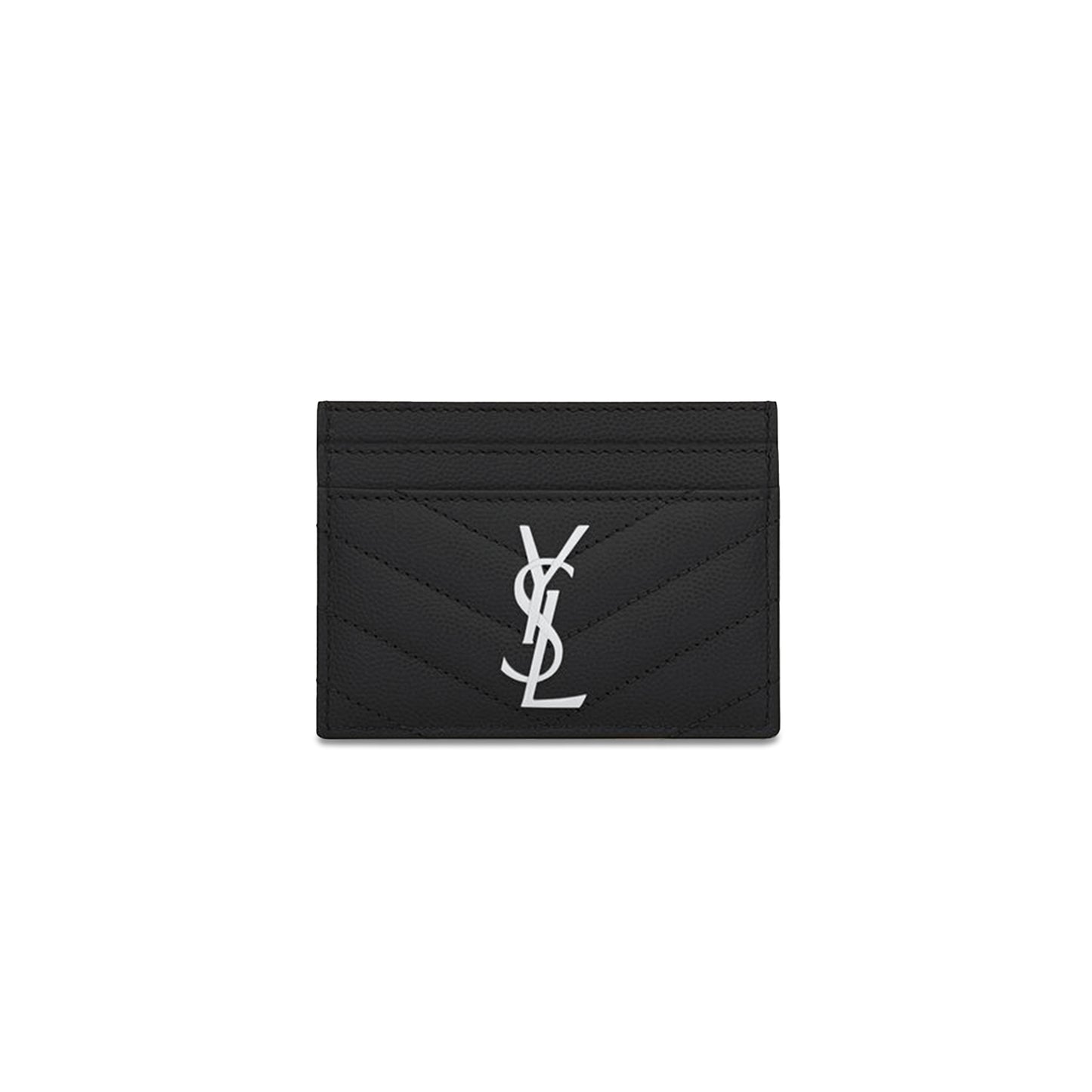 Y*L cassandre matelassÉ card case in grain de poudre leather 423291bow021000 (10.5*7.5*0.5cm)