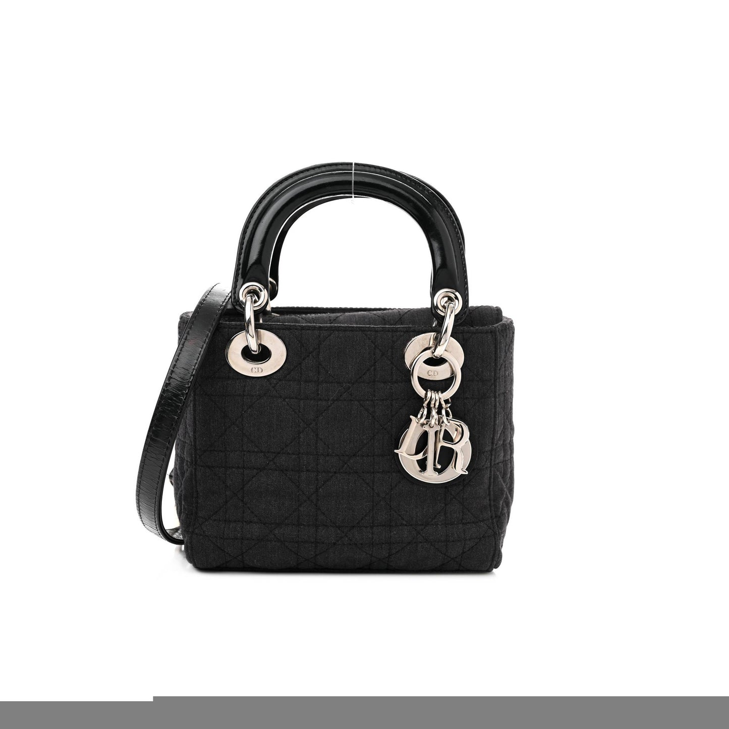 D*or canvas cannage mini lady D*or black (17*14*7cm)