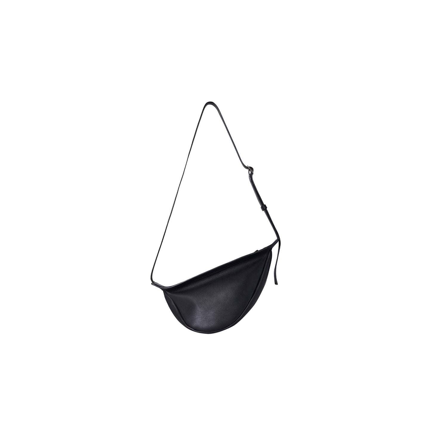 T*e R*w small slouchy banana bag in leather black w1197l52blpl (35*18*12cm)