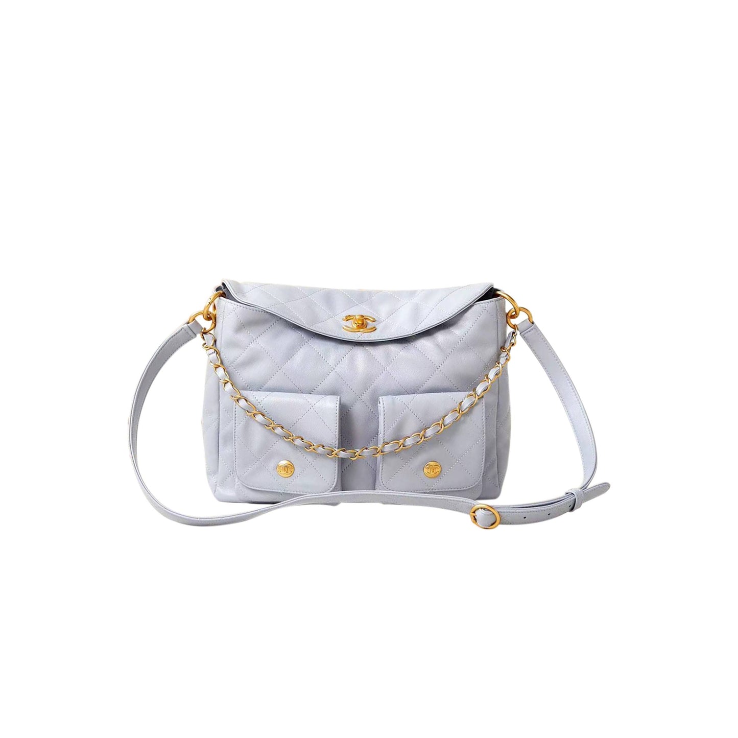 Ch*el hobo large shoulder bag sheepskin as4668 (30*21.5*5cm)