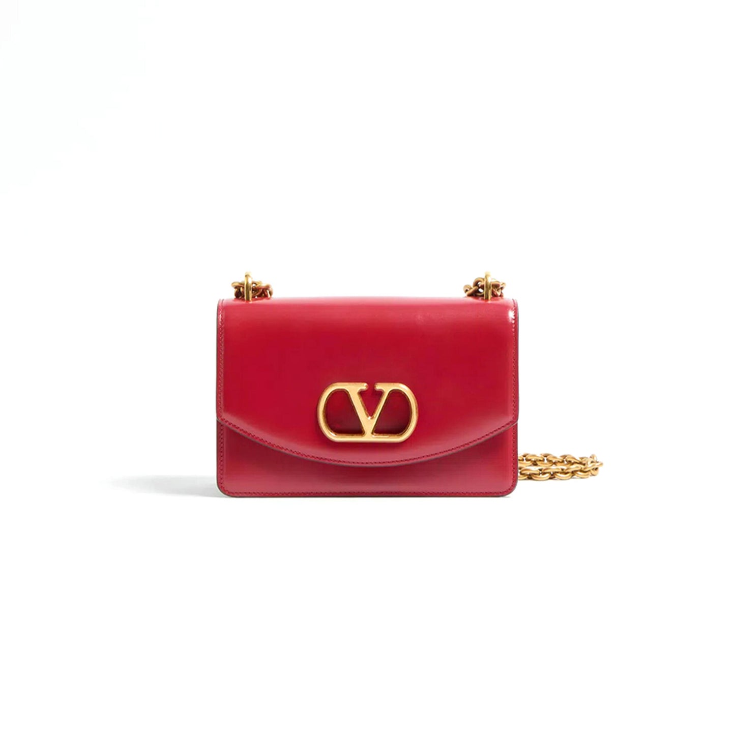Va1e*ntin0 small Va1e*ntin0 garavani vain shoulder bag in shiny calfskin 6w0b0r17gcb_0ro (19.5*13*7cm)