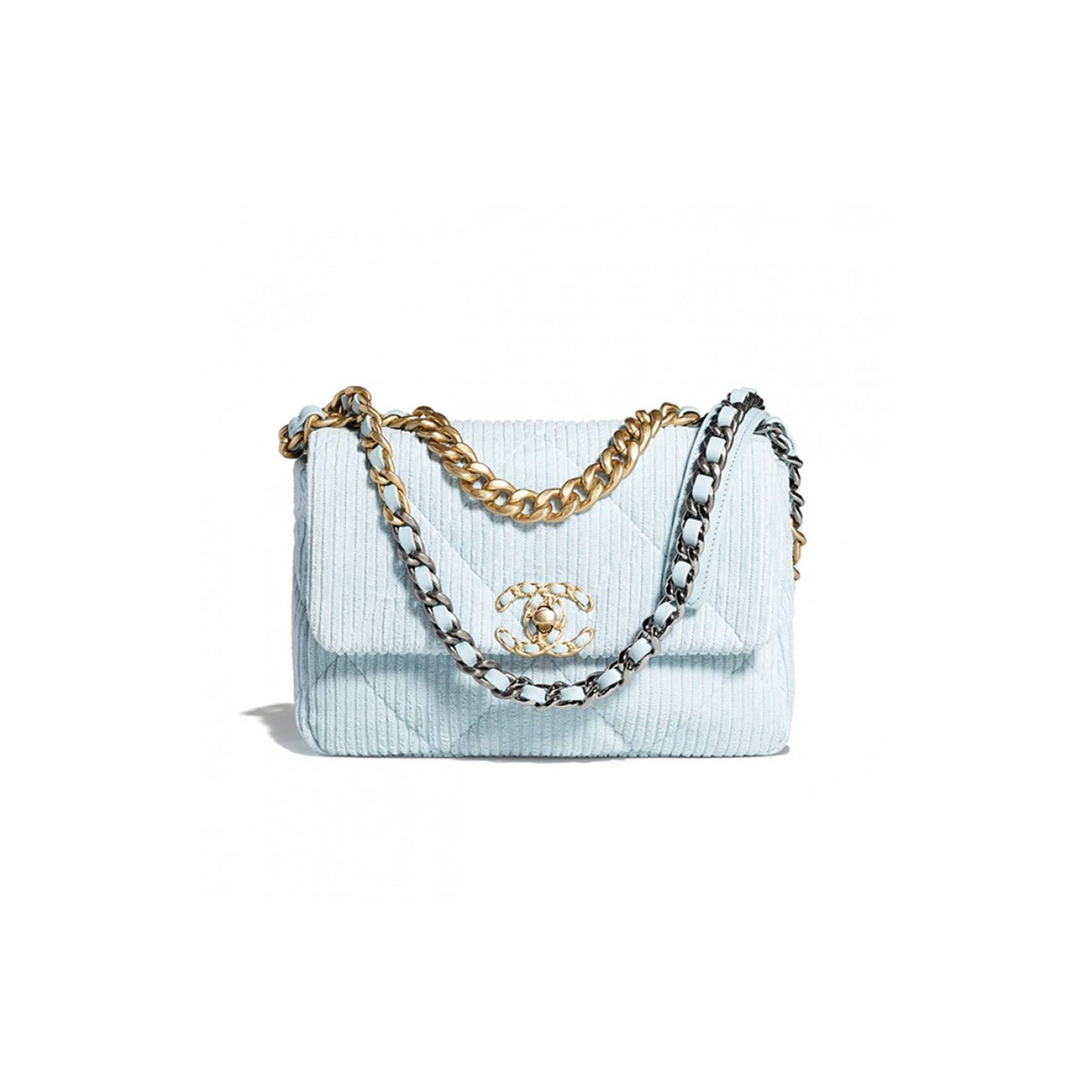 Ch*el Ch*el 19 handbag gold hardware as1160 b08964 nj582 ๏ผ26*16*9cm๏ผ
